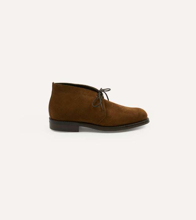 Snuff Suede Murphy Goodyear Welted Chukka Boot – Drakes US