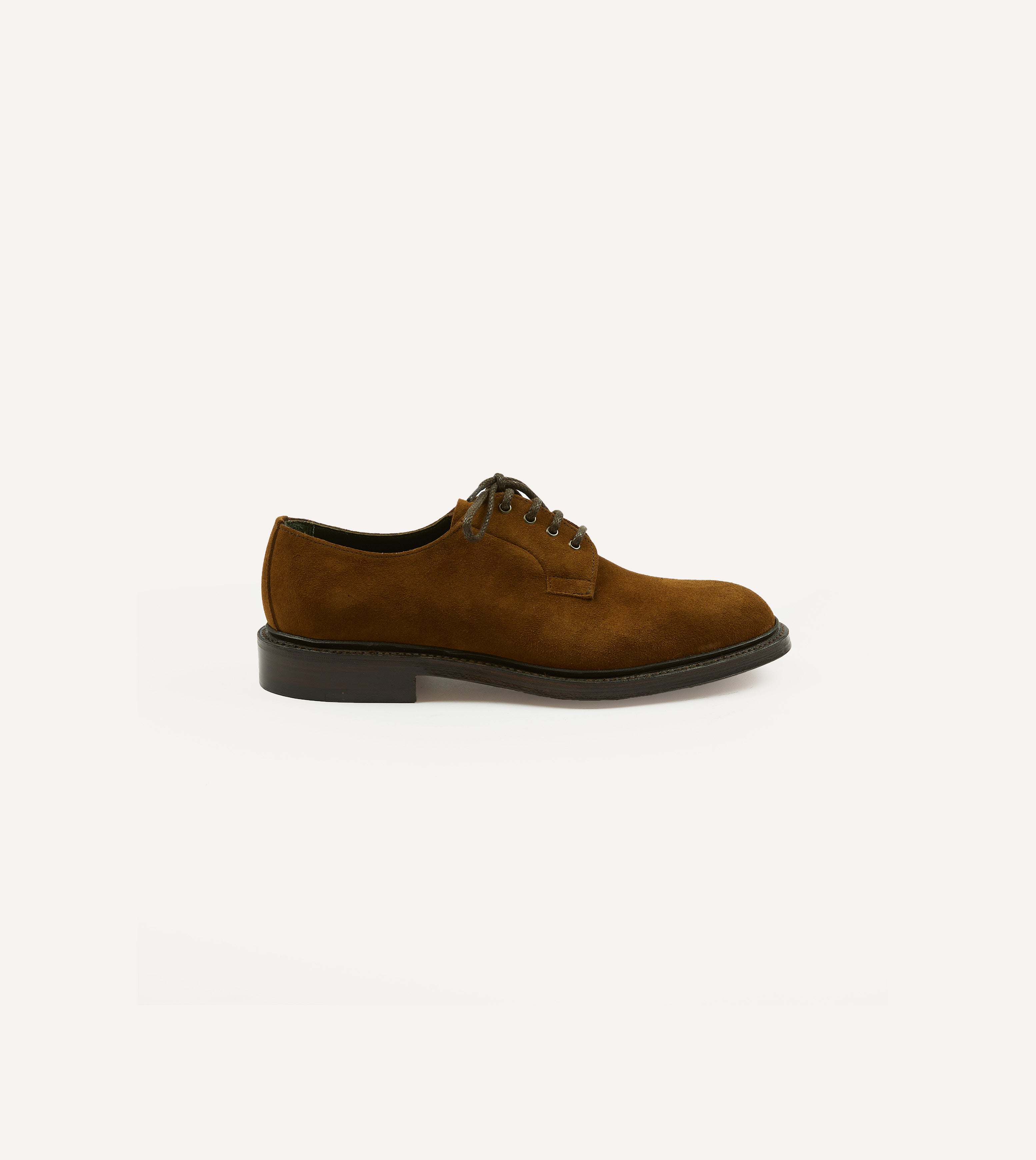 Brown Suede August Goodyear Welted Derby Shoe – Drakes US