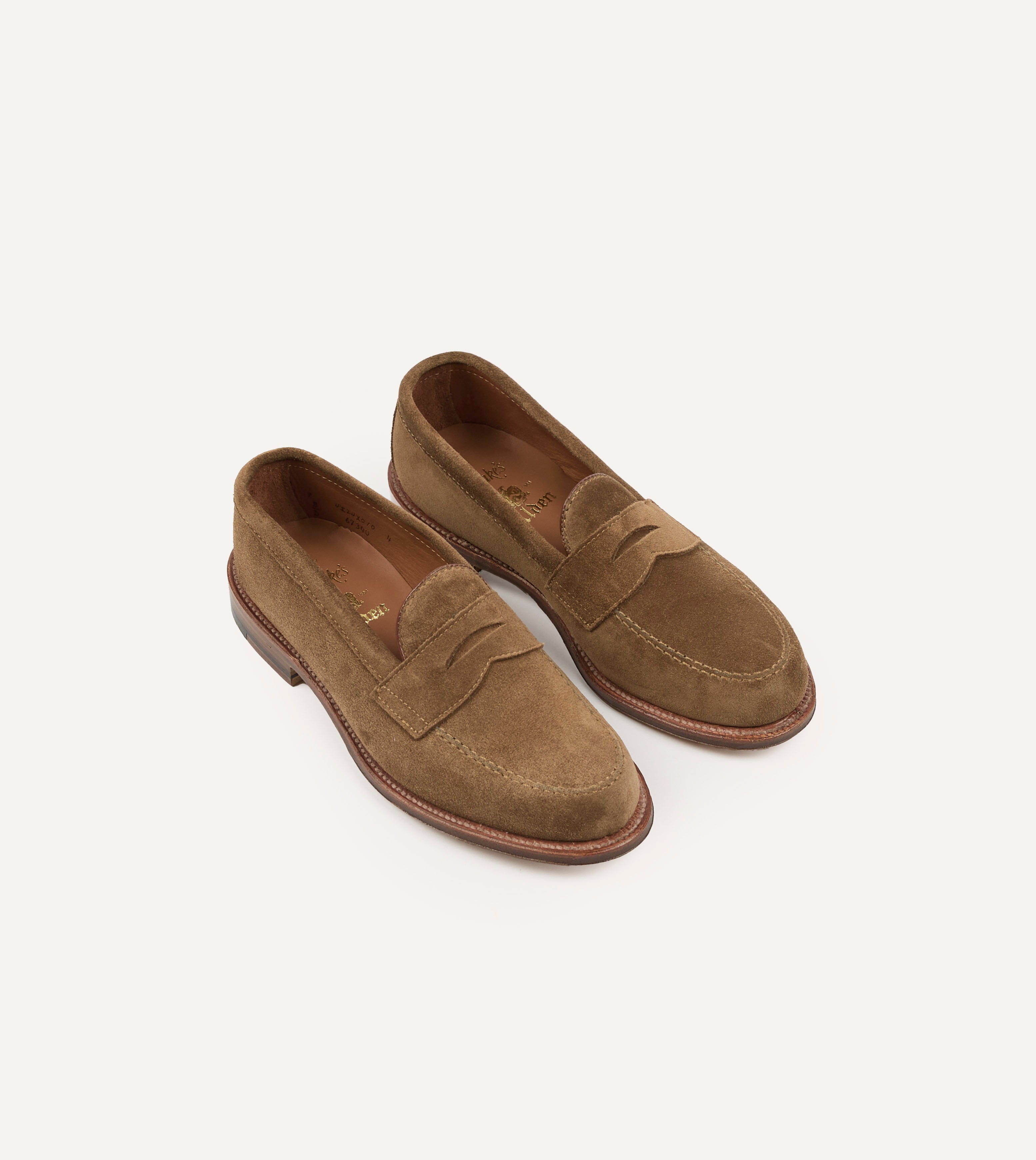 Alden Snuff Suede Handsewn Leisure Loafer