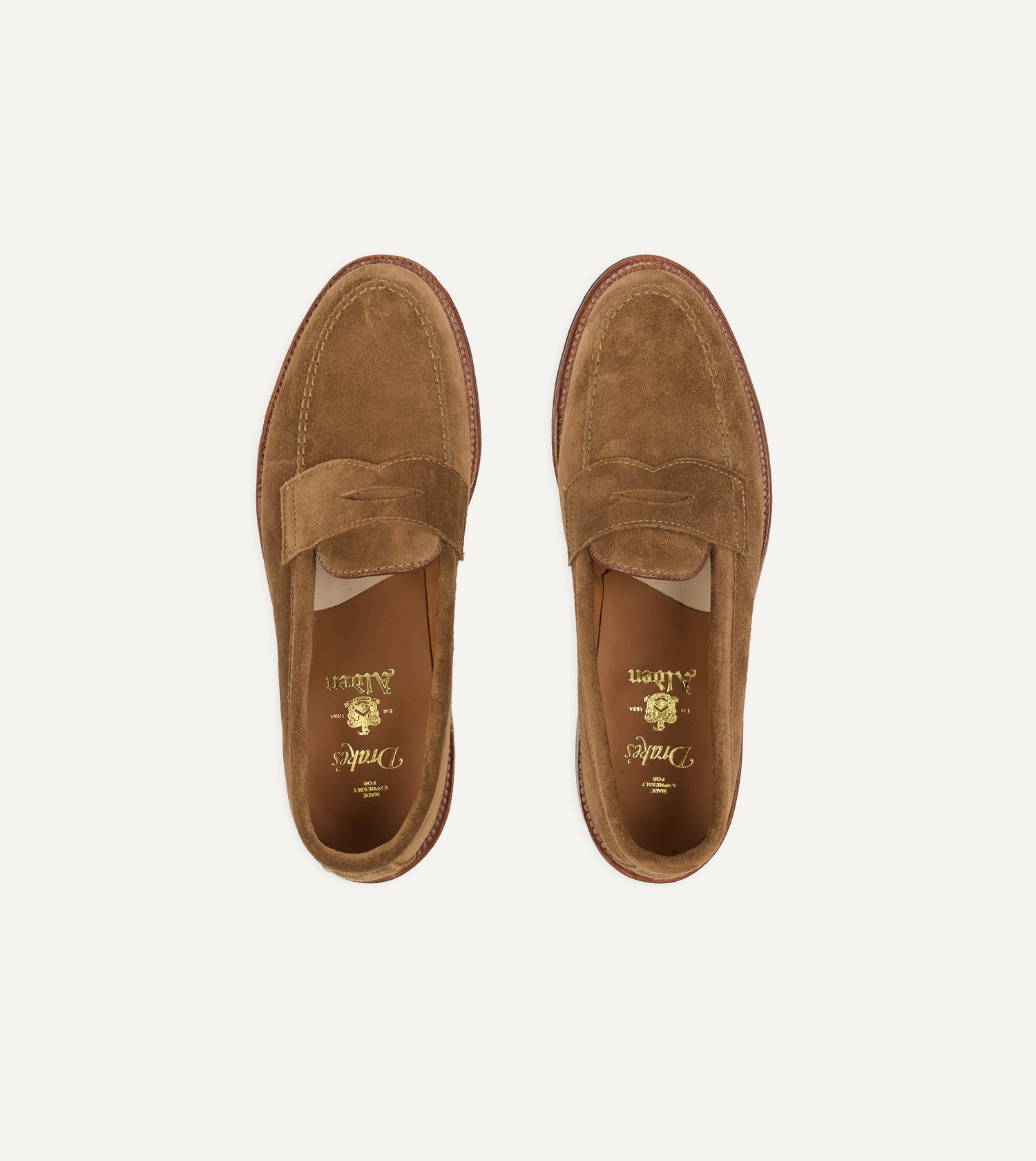 Alden Snuff Suede Handsewn Leisure Loafer