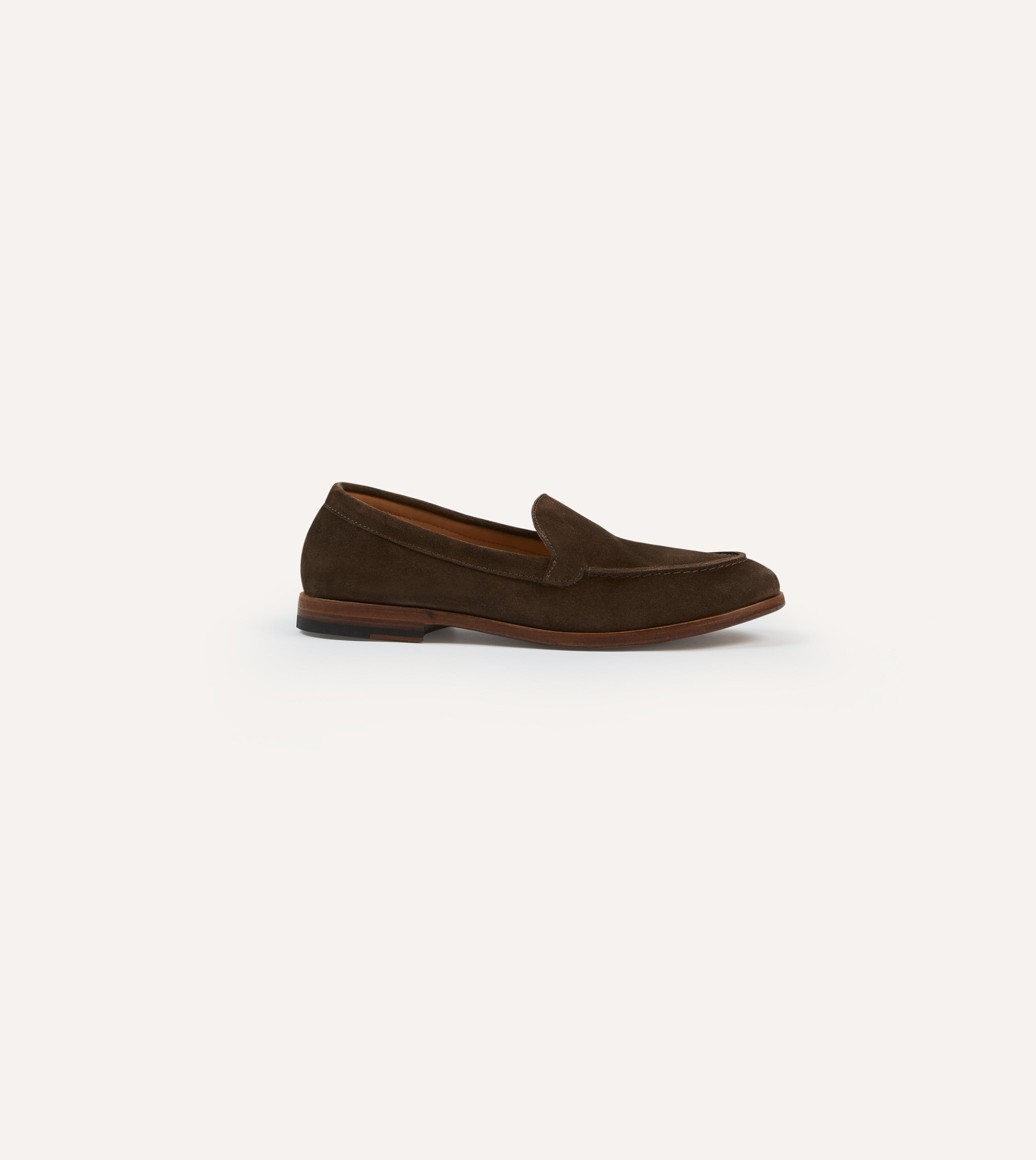 Drake's Brown Suede Henri Summer Loafers Drake's Brown Suede Henri Summer Loafers