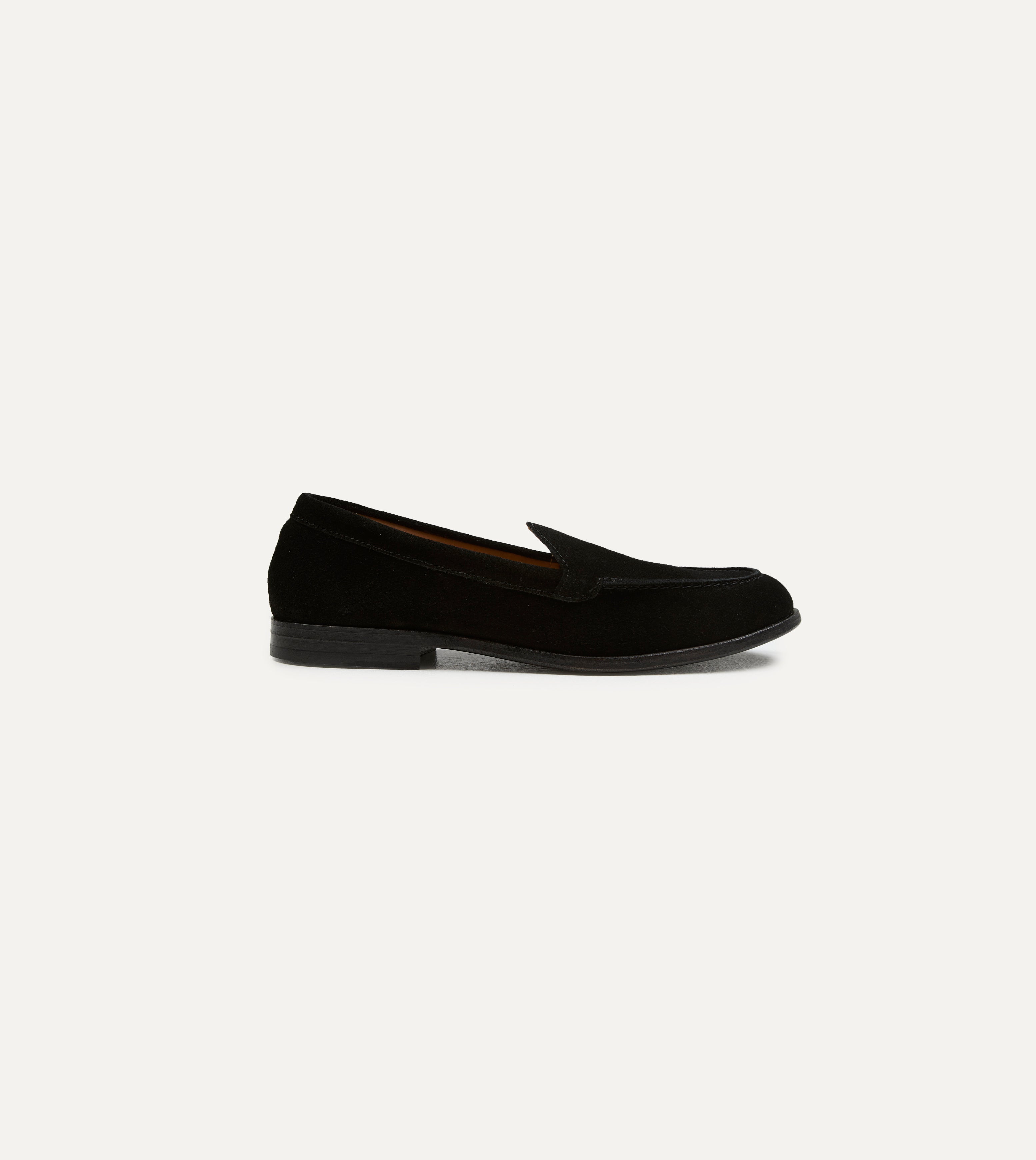 Black Suede Henri Summer Loafer