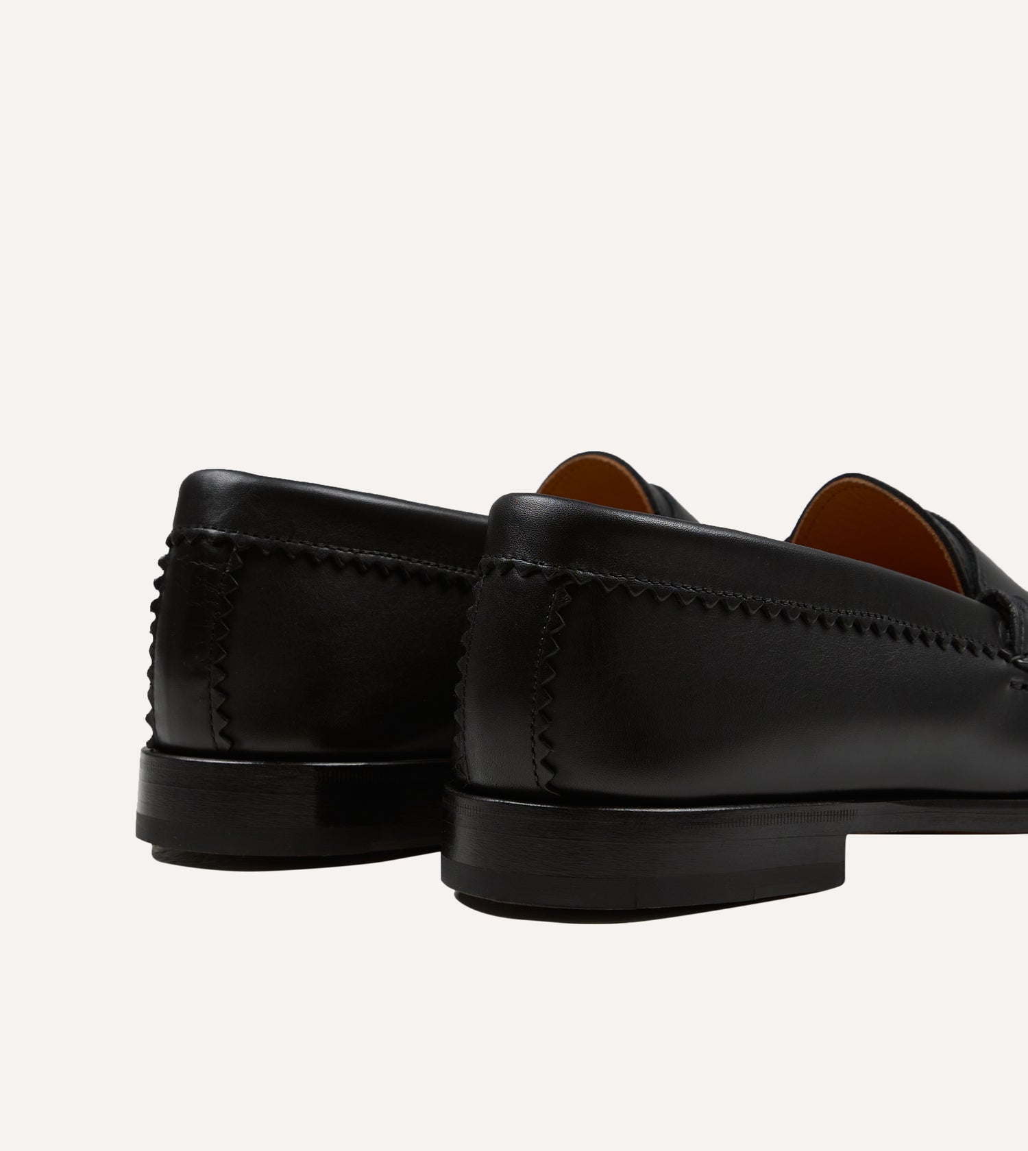 Yuketen Black Leather Rob's Loafer