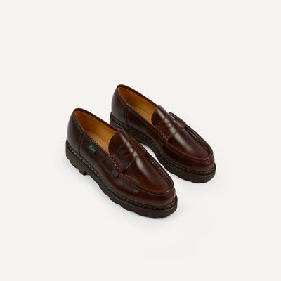 Paraboot Reims Brown Leather Loafer – Drakes US