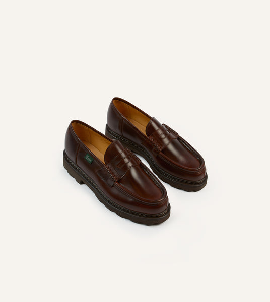Paraboot Reims Écorce Leather Loafer – Drakes US