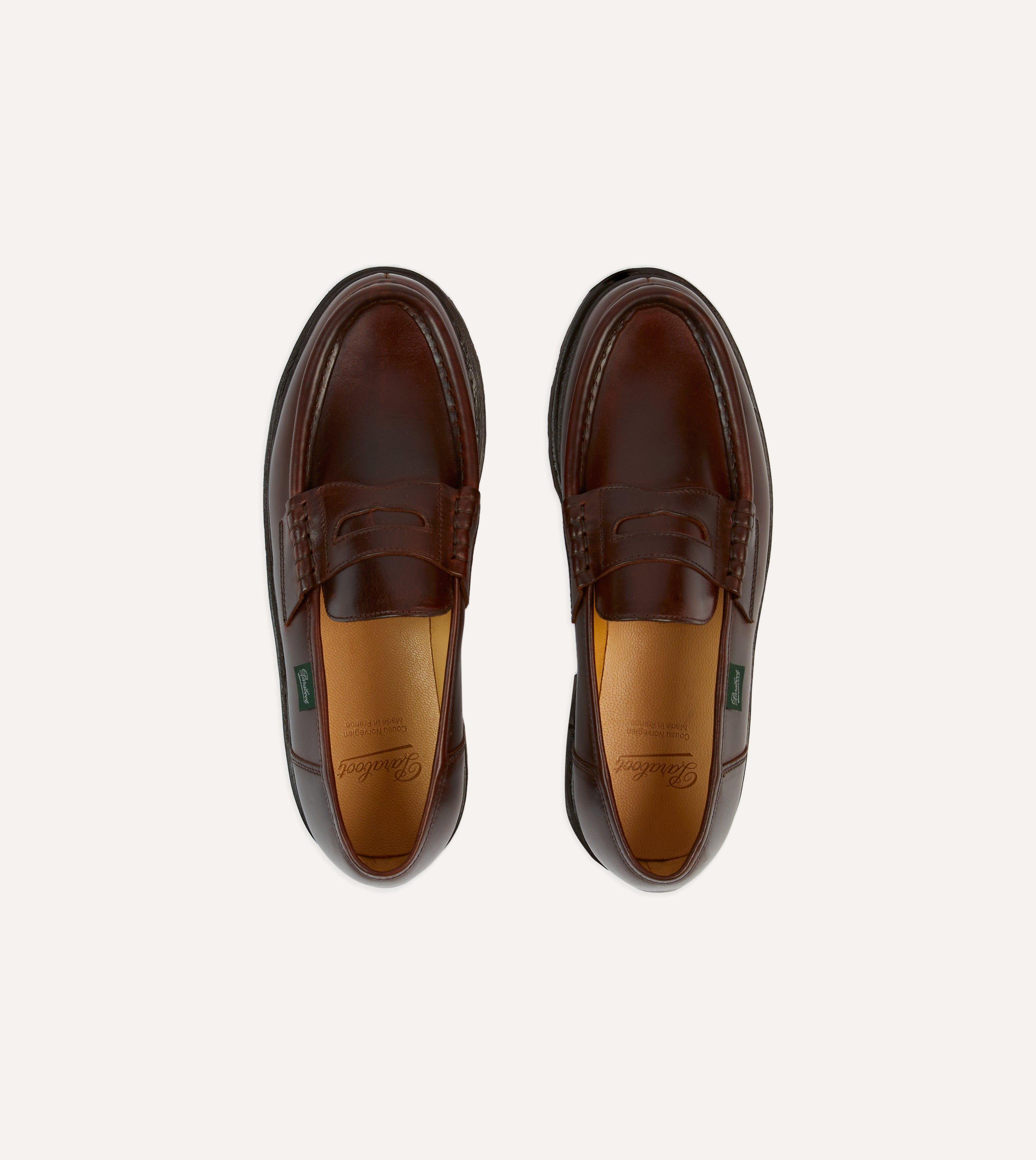 Paraboot Reims Brown Leather Loafer – Drakes US