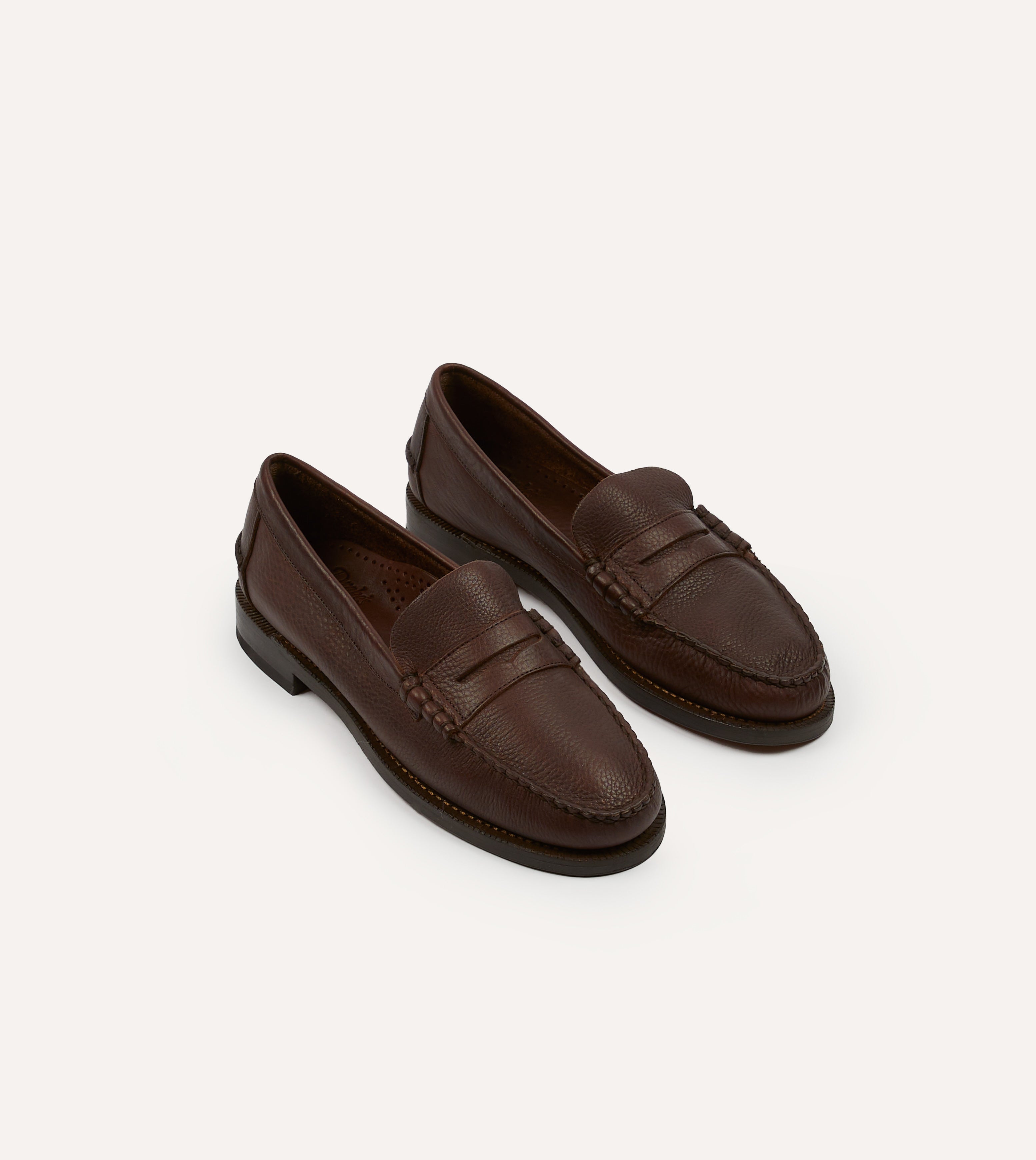 Drake's by Sebago Citysides Dan Bison Leather Loafer