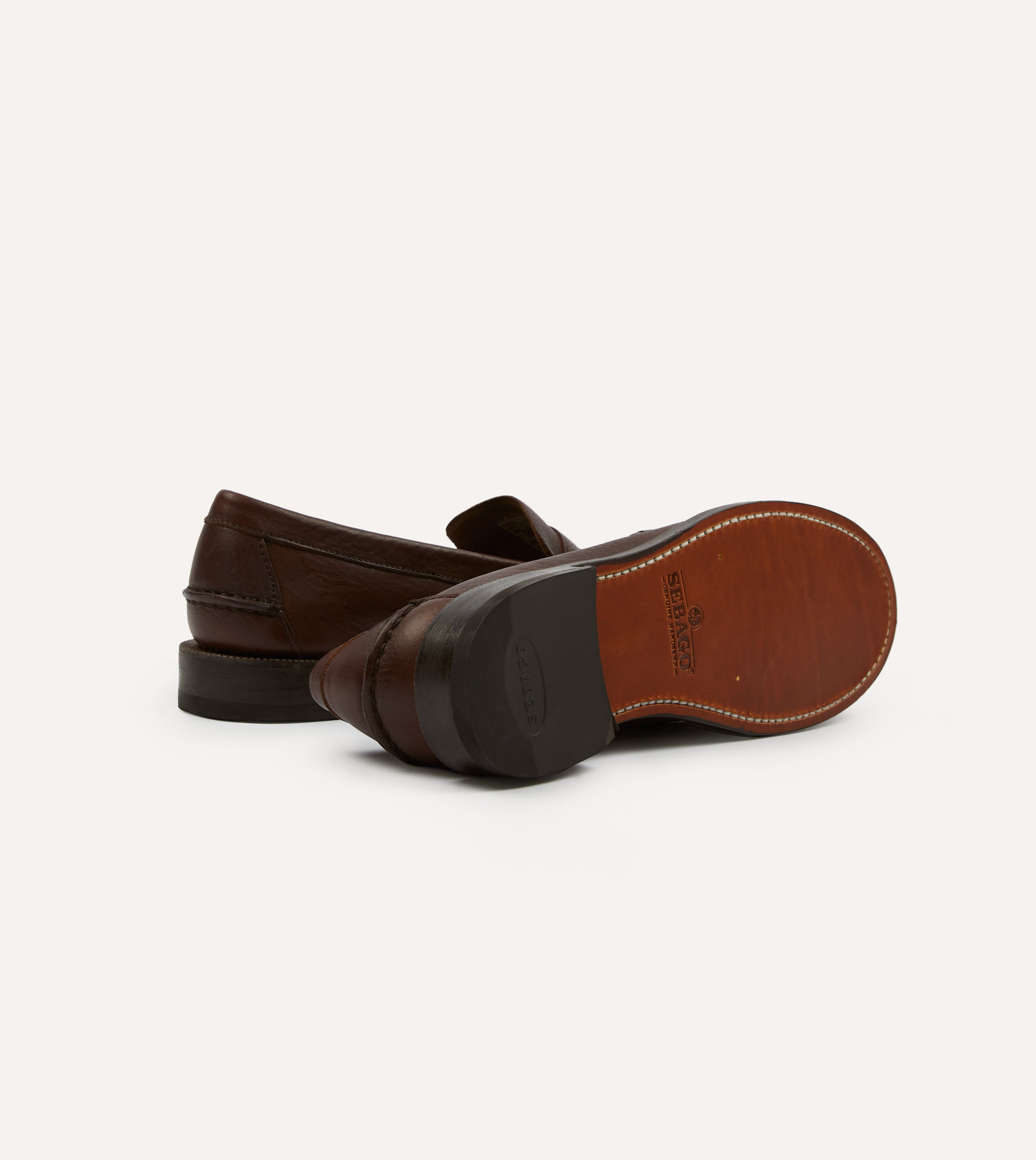 Drake's by Sebago Citysides Dan Bison Leather Loafer