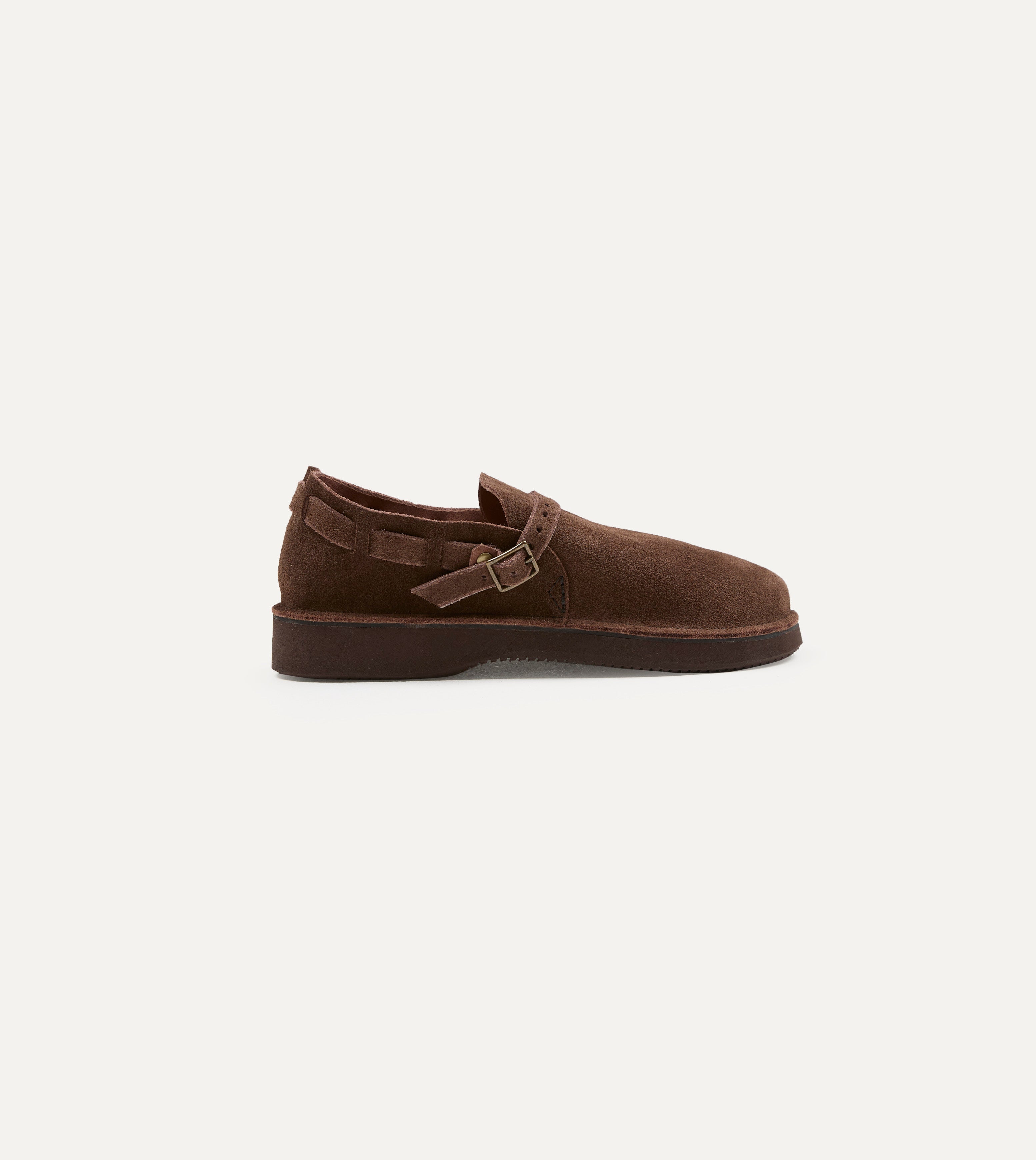 Aurora for Drake's Middle English Brown Roughout Leather Shoe
