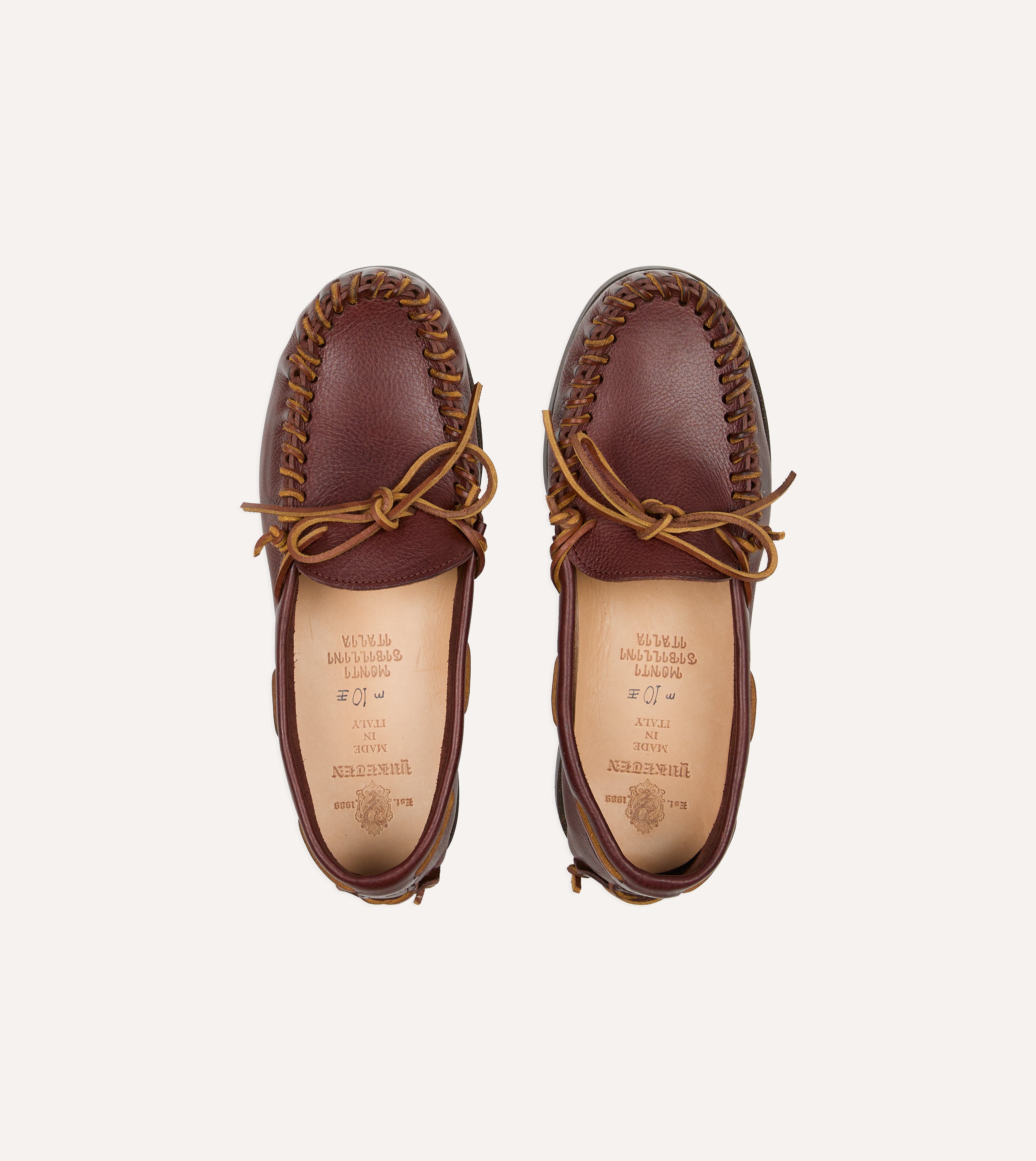 Yuketen Brown Scout Moccasin Boat Shoe – Drakes US