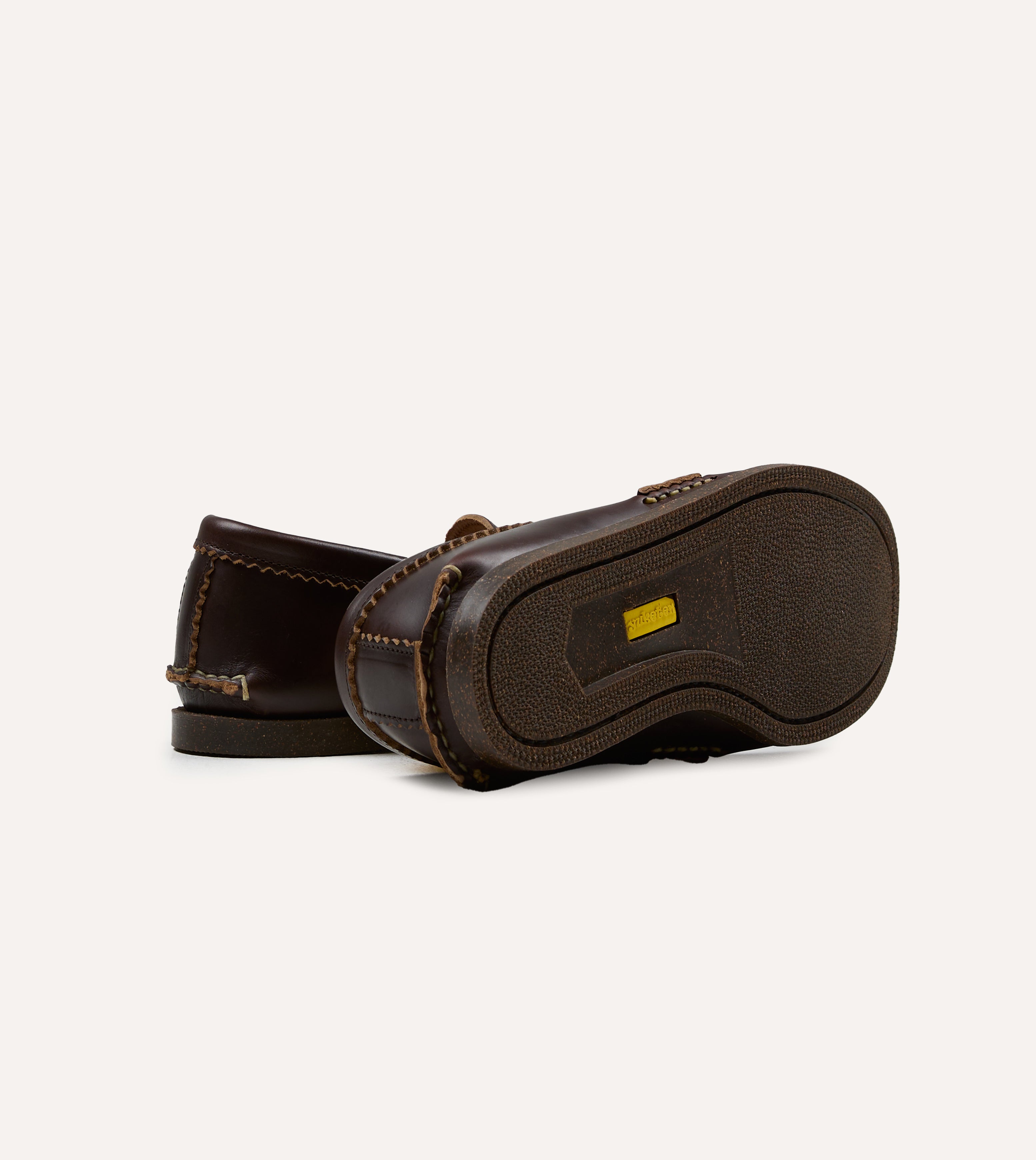 yuk Yuketen Brown Loafer with Camp Sole – Drakes US