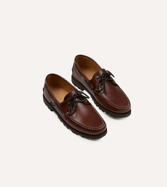 靴 Paraboot MALO / AMERICA UK7 Paraboot Malo Lisse América Leather Boat Shoe – Drakes US