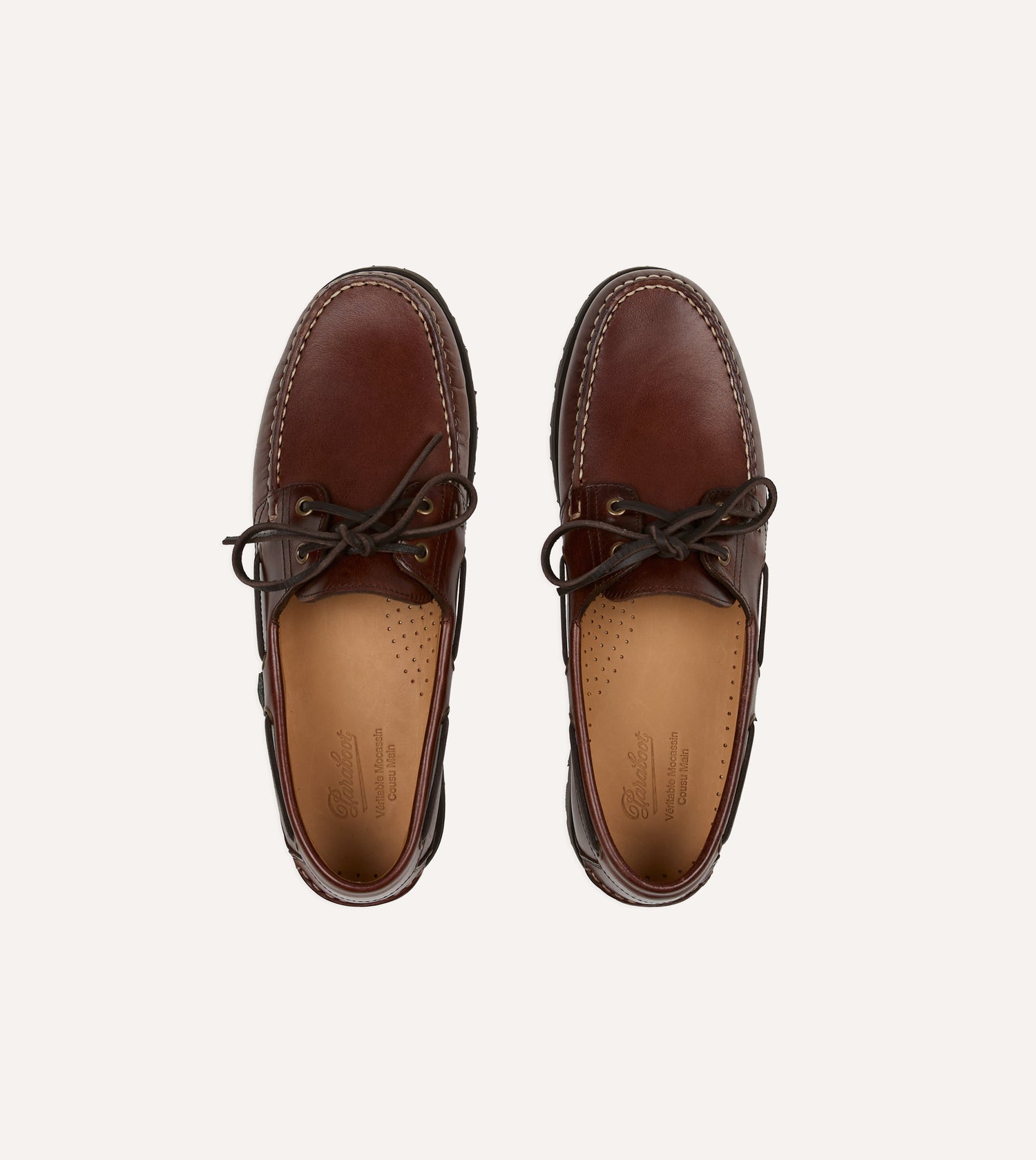 Paraboot Malo Lisse América Leather Boat Shoe