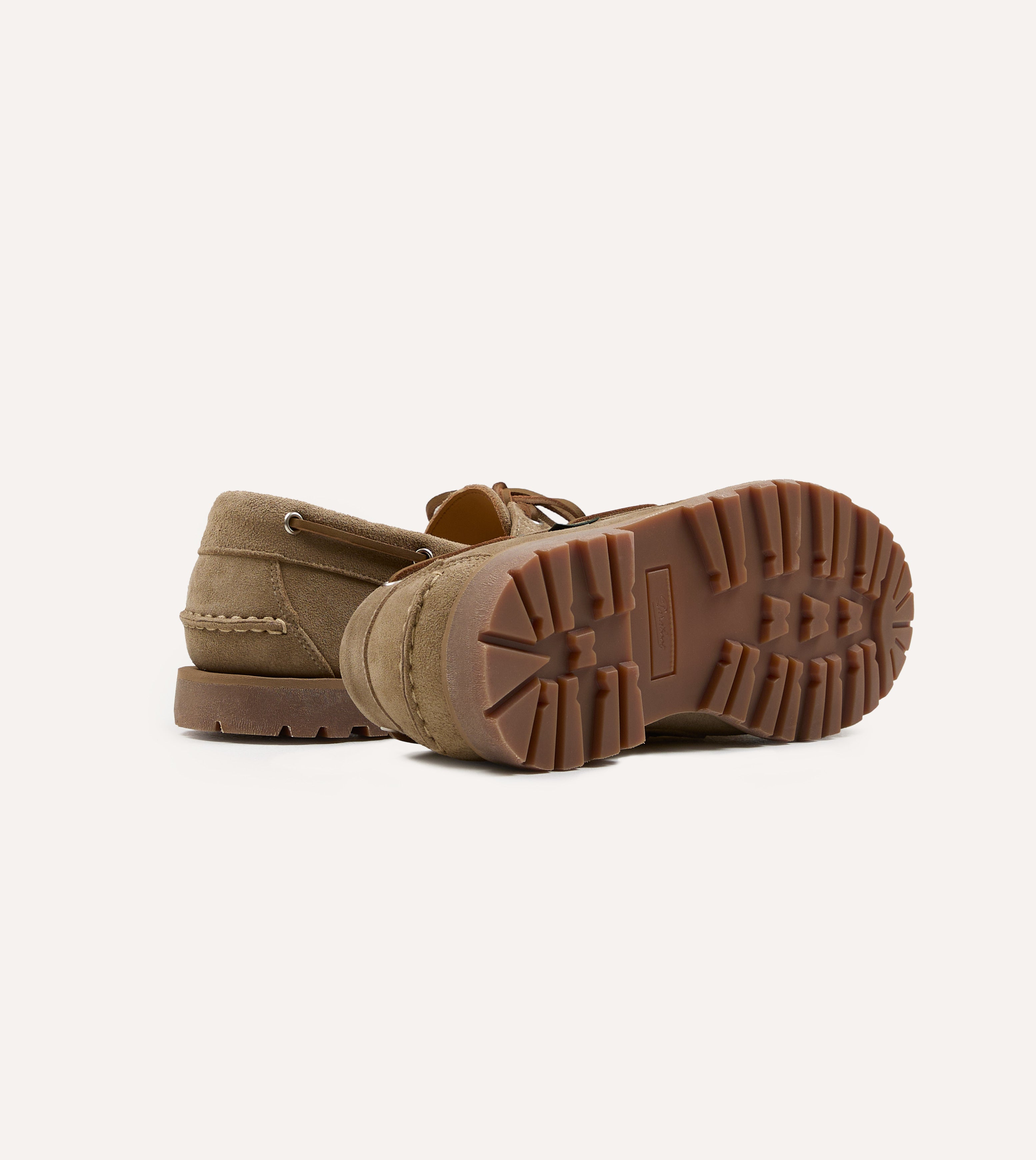Paraboot Malo Vel Sand Suede Boat Shoe – Drakes US