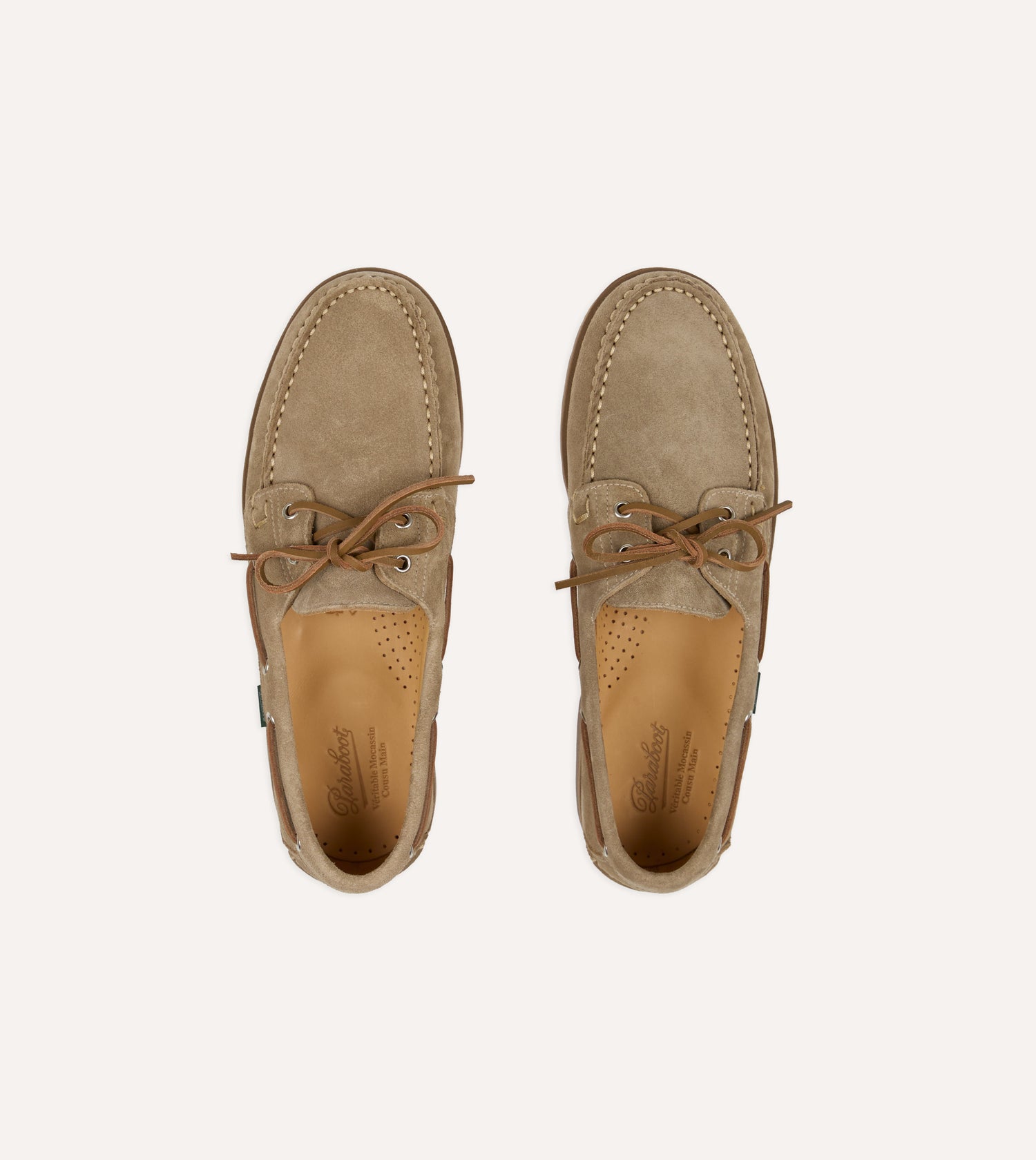 Paraboot Malo Vel Sand Suede Boat Shoe