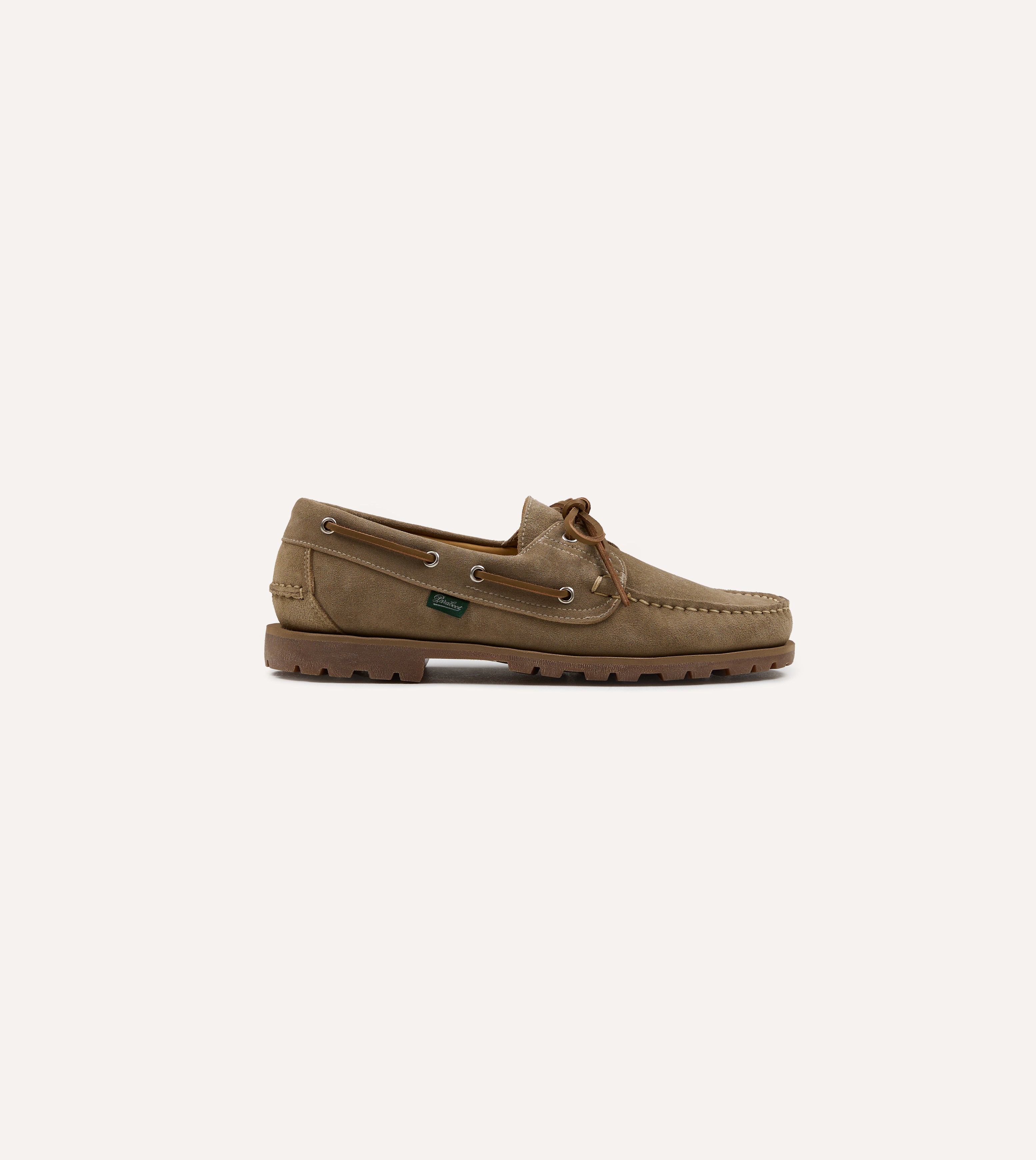 Paraboot Malo Vel Sand Suede Boat Shoe – Drakes US