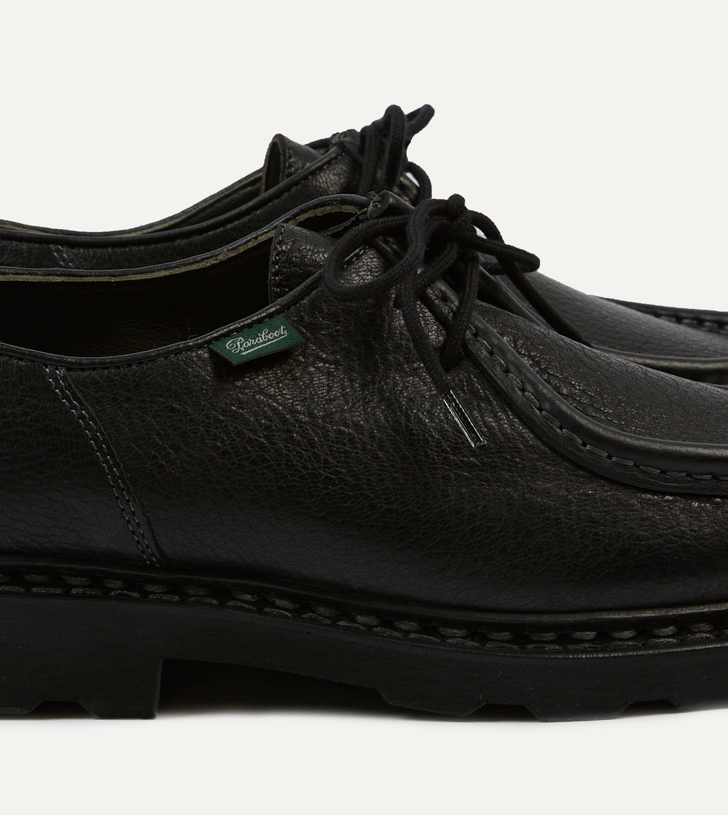 Paraboot Michael Black Deer Leather Derby Shoe