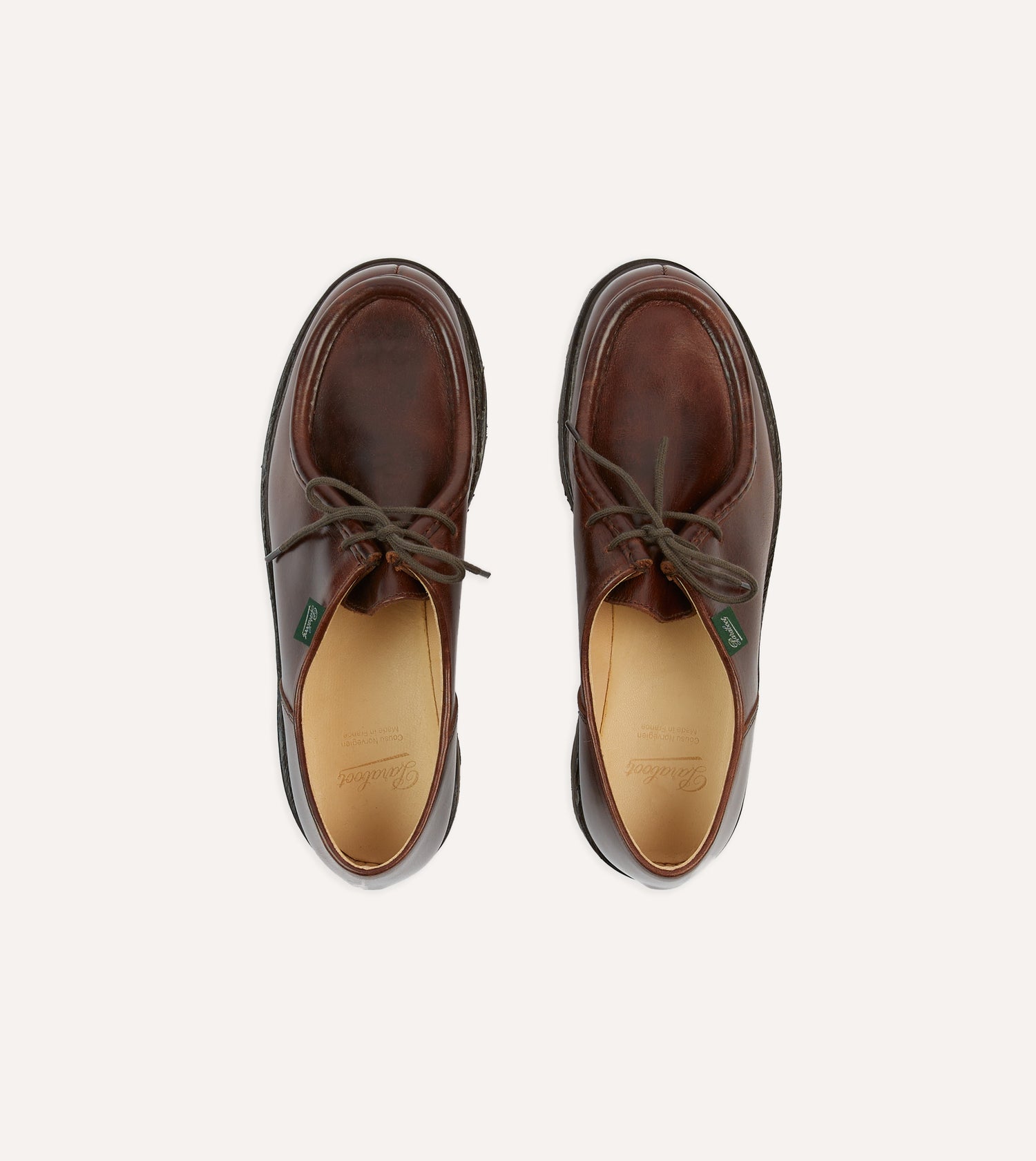 Paraboot Michael Brown Leather Derby Shoe