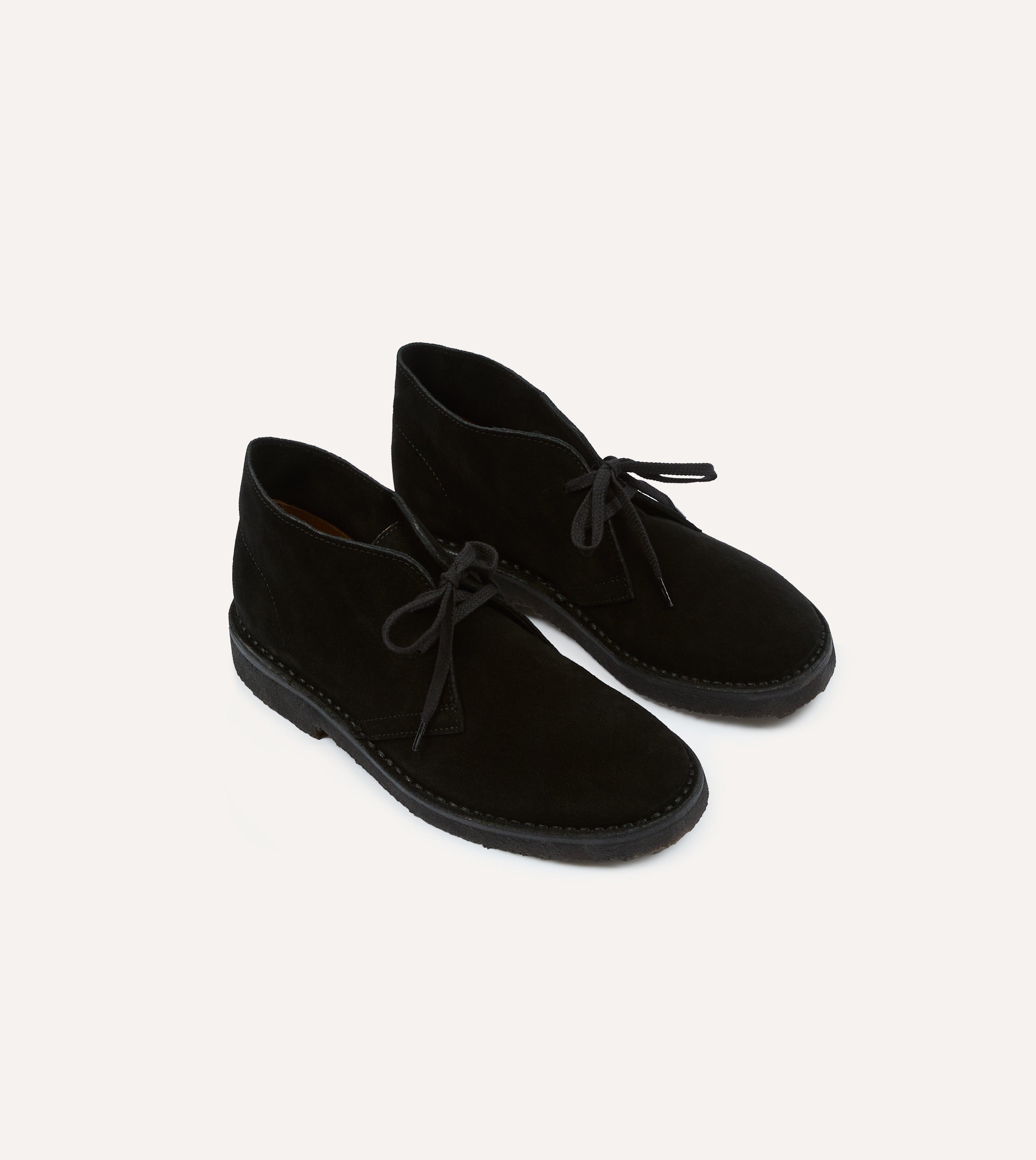 Drake's by A. Levine Clifford Desert Boot Black Suede