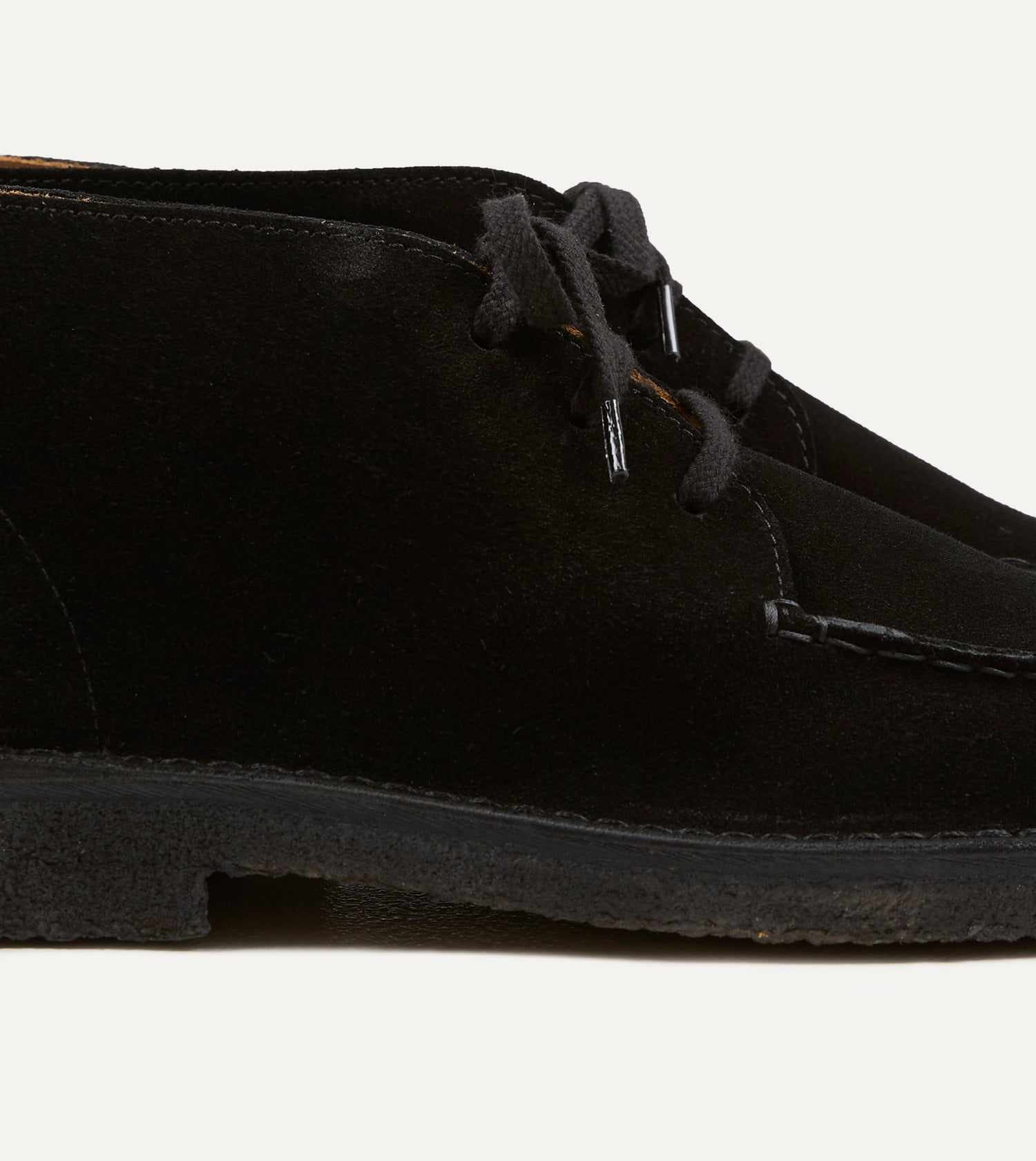 Drake's by A. Levine Crosby Moc-Toe Chukka Boot Black Suede