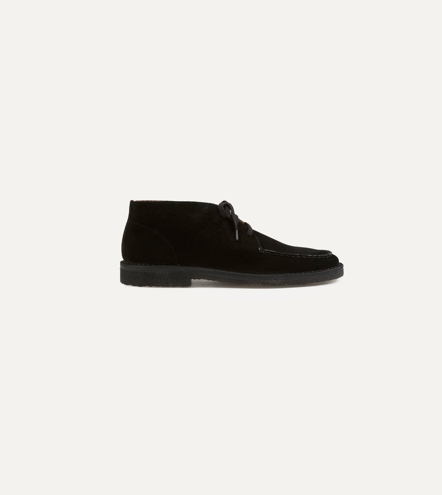 Drake's by A. Levine Crosby Moc-Toe Chukka Boot Black Suede
