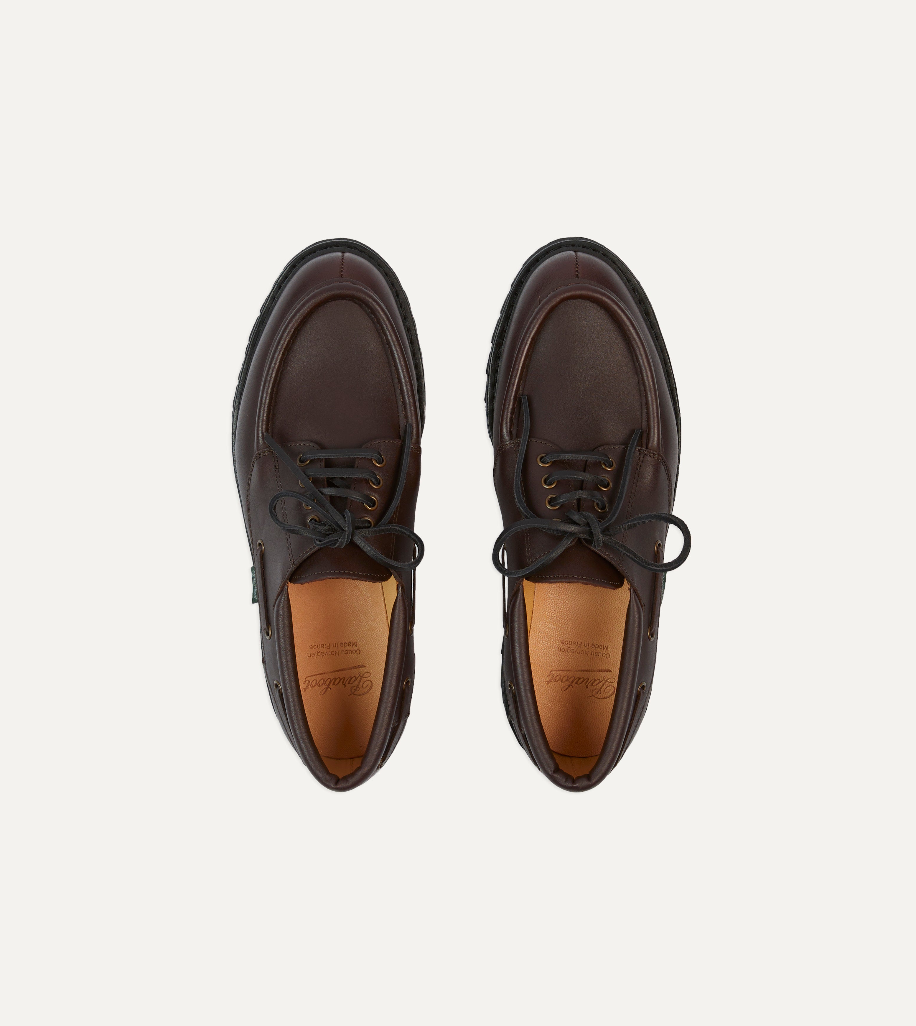 Paraboot Chimey Dark Brown Calf Leather Derby Shoe – Drakes US