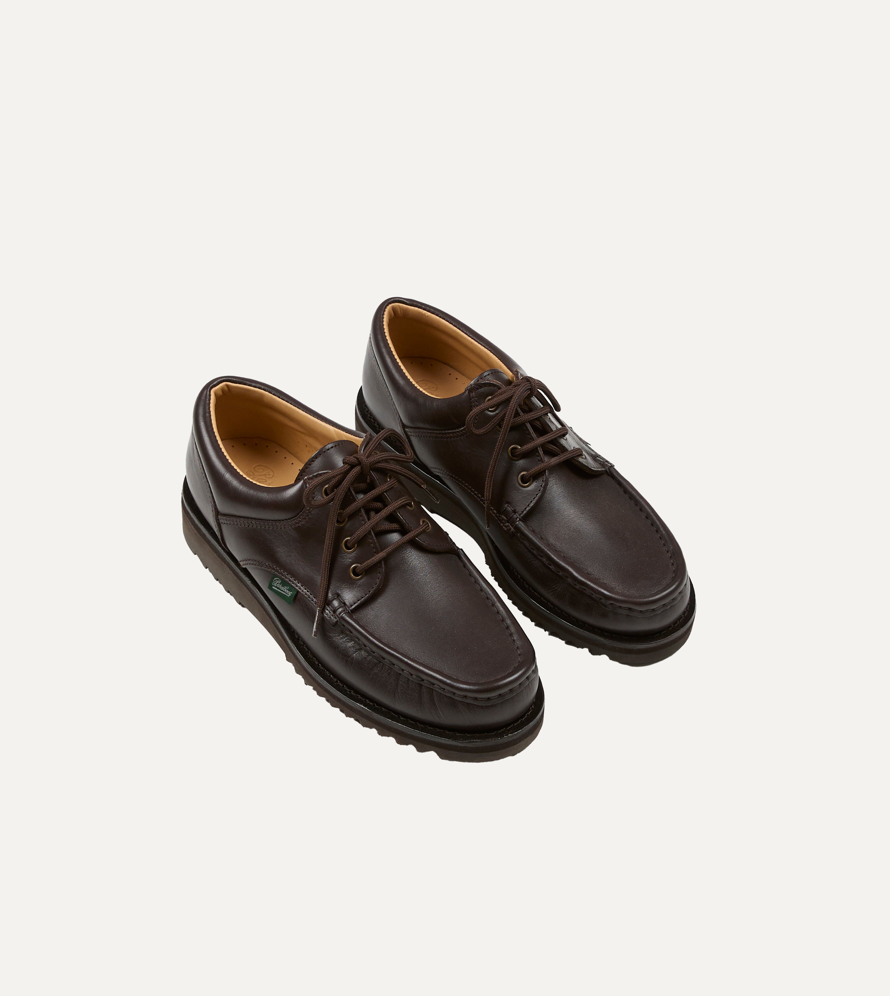 Paraboot Thiers Kenya Dark Brown Leather Derby Shoe