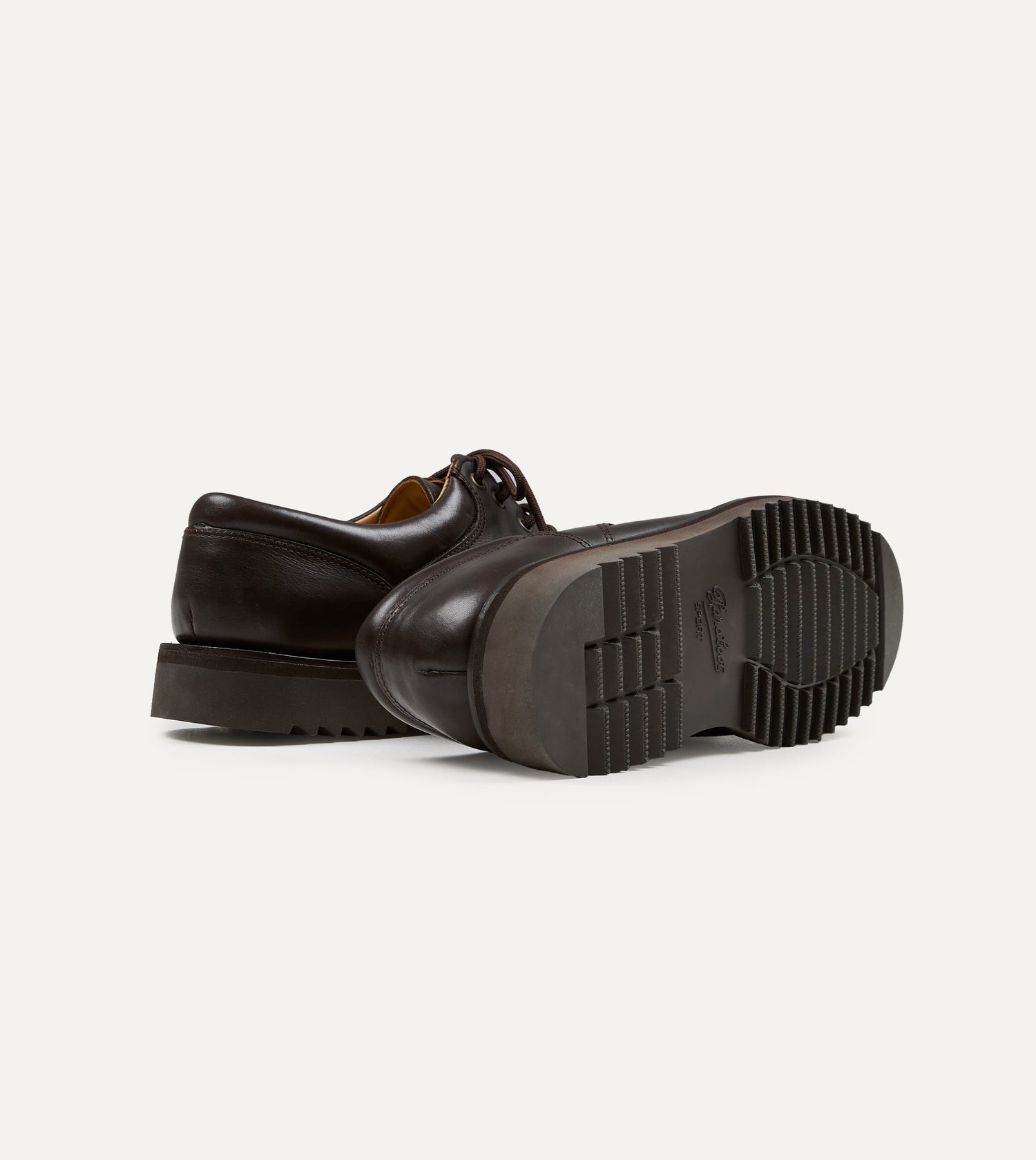 Paraboot Thiers Kenya Dark Brown Leather Derby Shoe