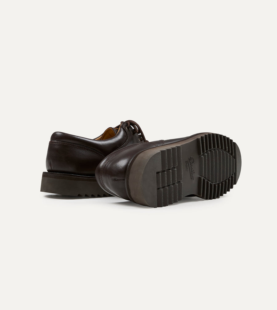 Paraboot Thiers Kenya Dark Brown Leather Derby Shoe