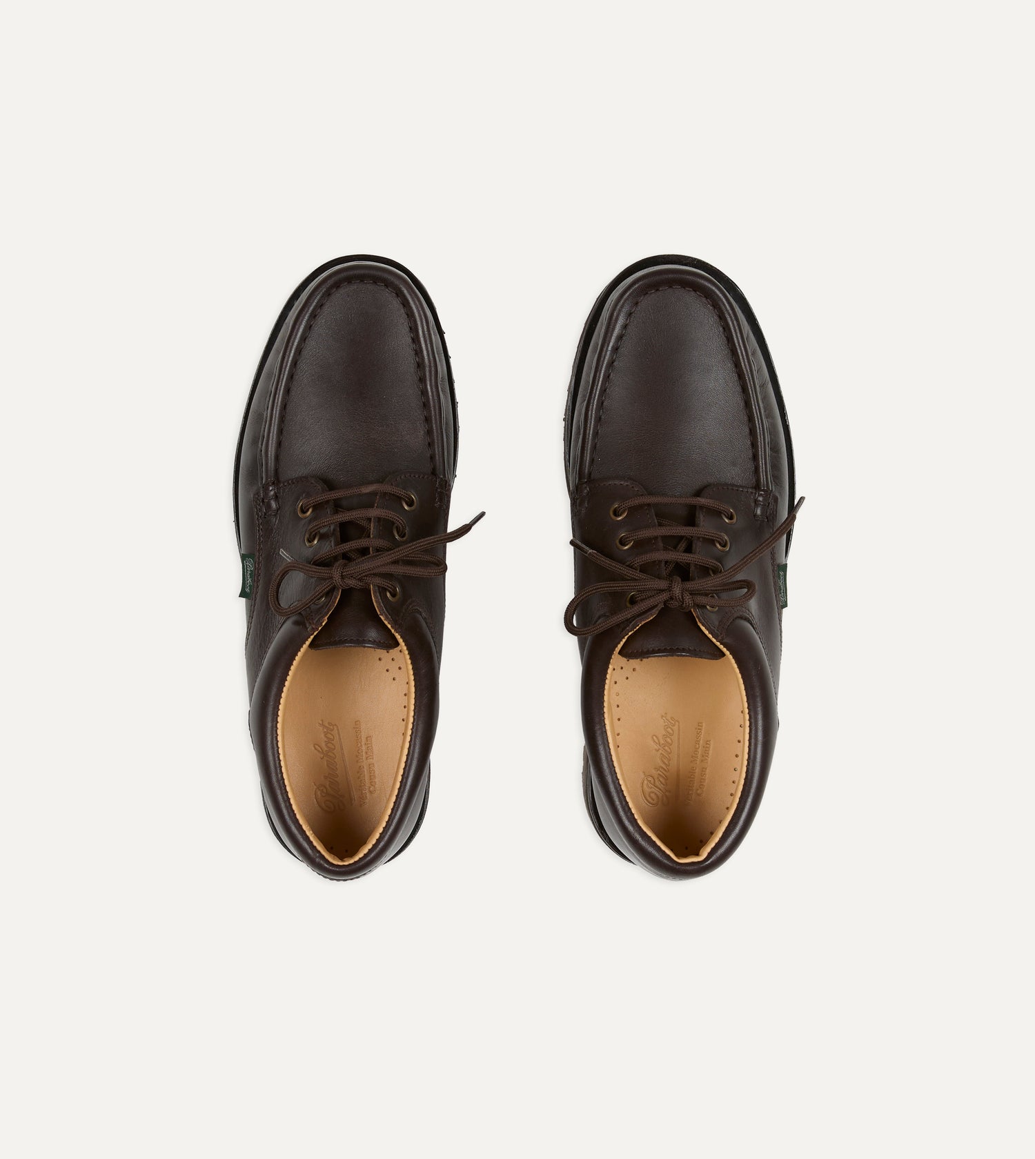 Paraboot Thiers Kenya Dark Brown Leather Derby Shoe
