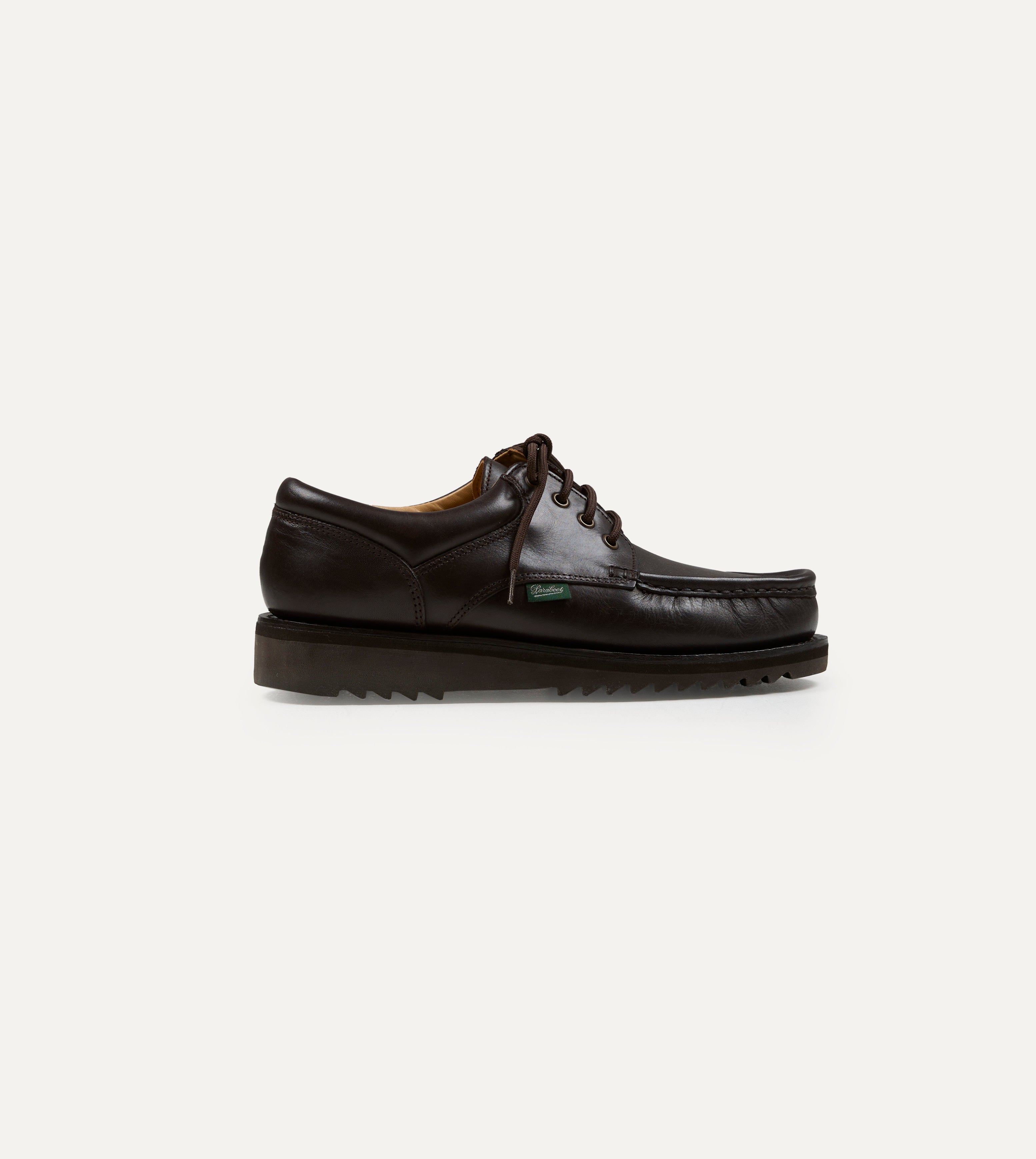 Paraboot Thiers Kenya Dark Brown Leather Derby Shoe