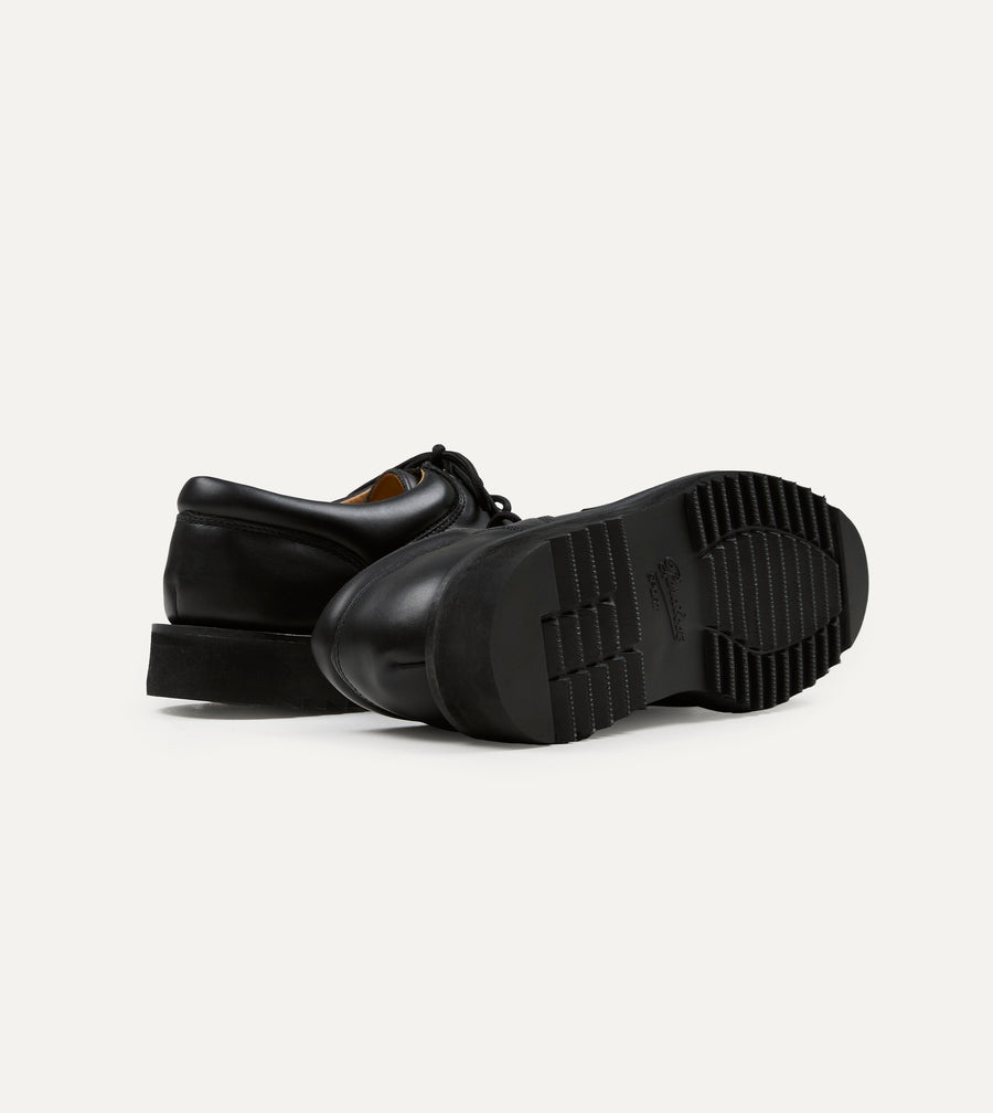 Paraboot Thiers Noir Black Leather Derby Shoe