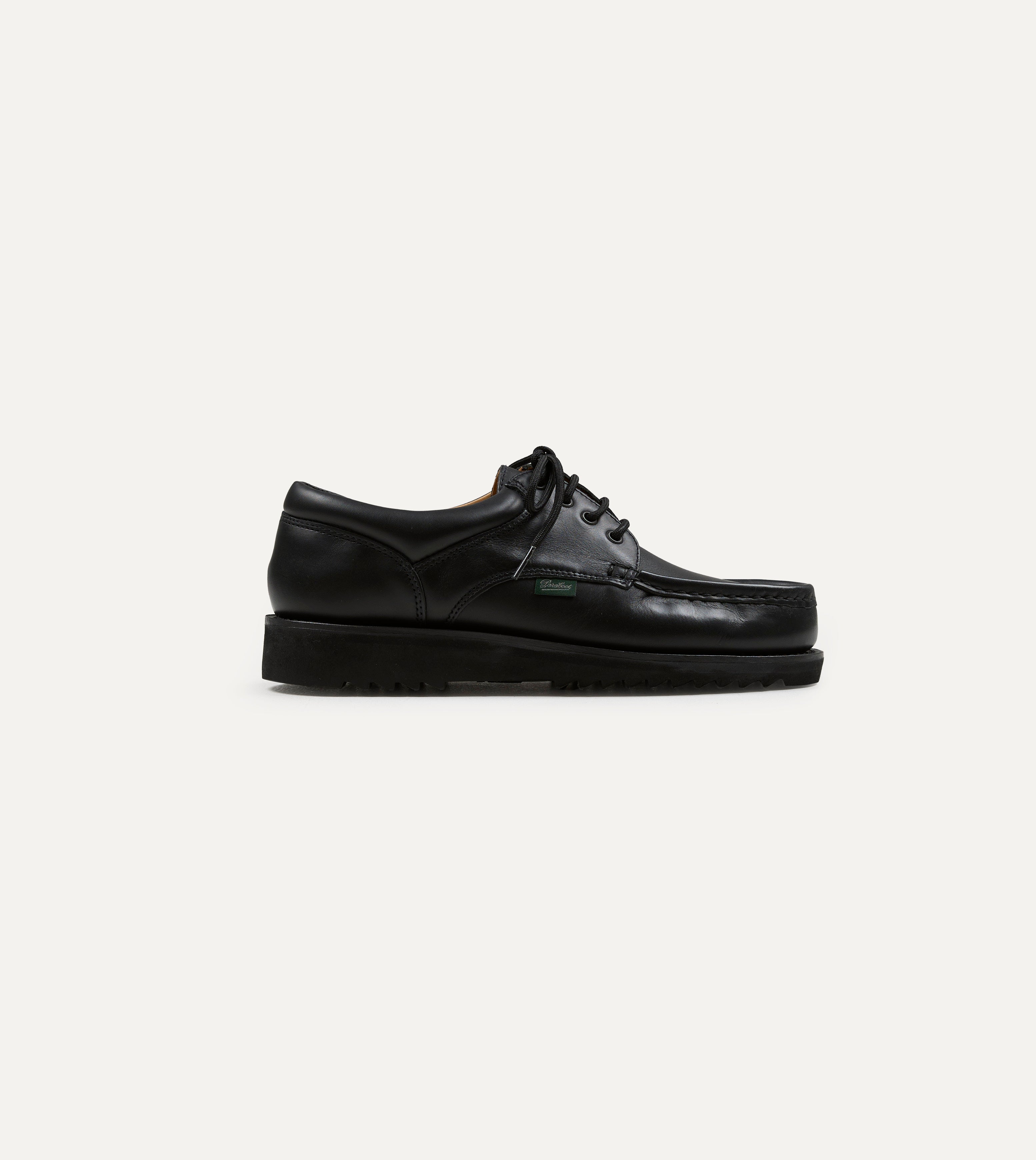 Paraboot Thiers Noir Black Leather Derby Shoe – Drakes US