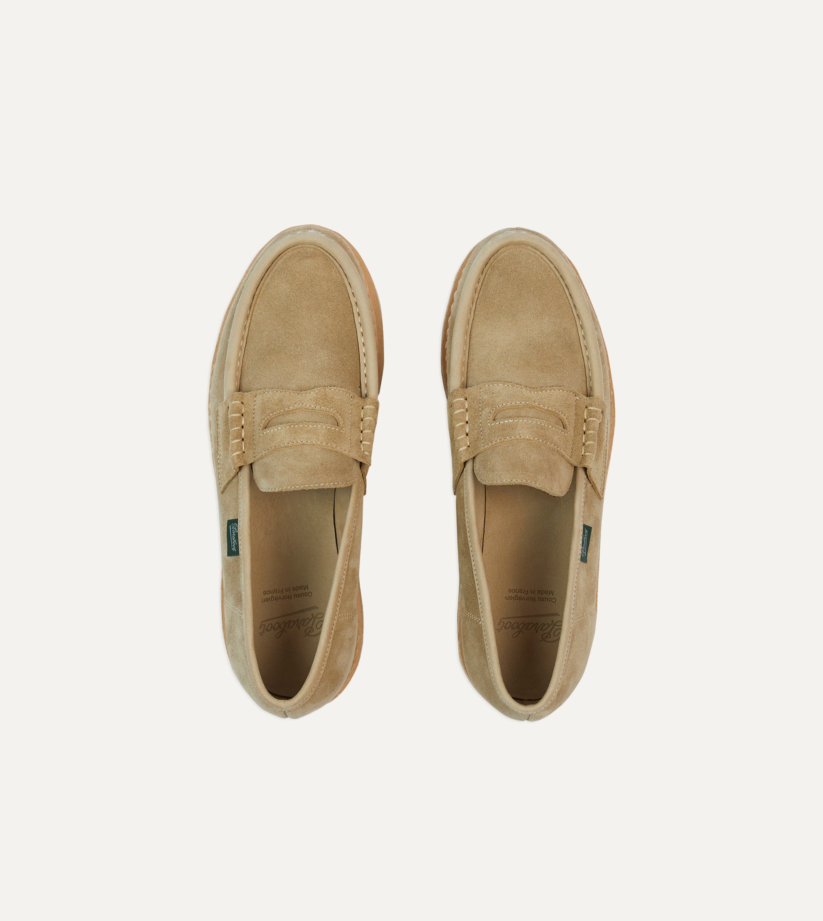 Paraboot Nantes Sand Suede Loafer – Drakes US