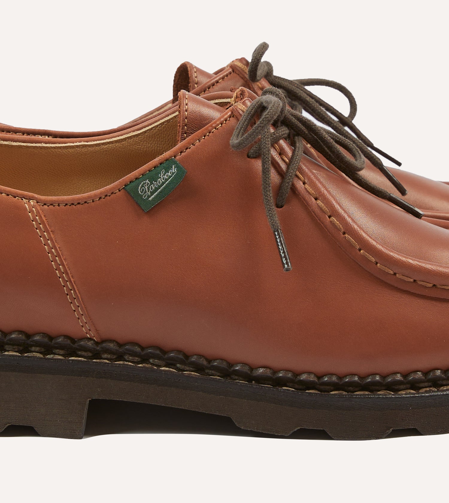 Paraboot Michael Fawn Calf Leather Derby Shoe