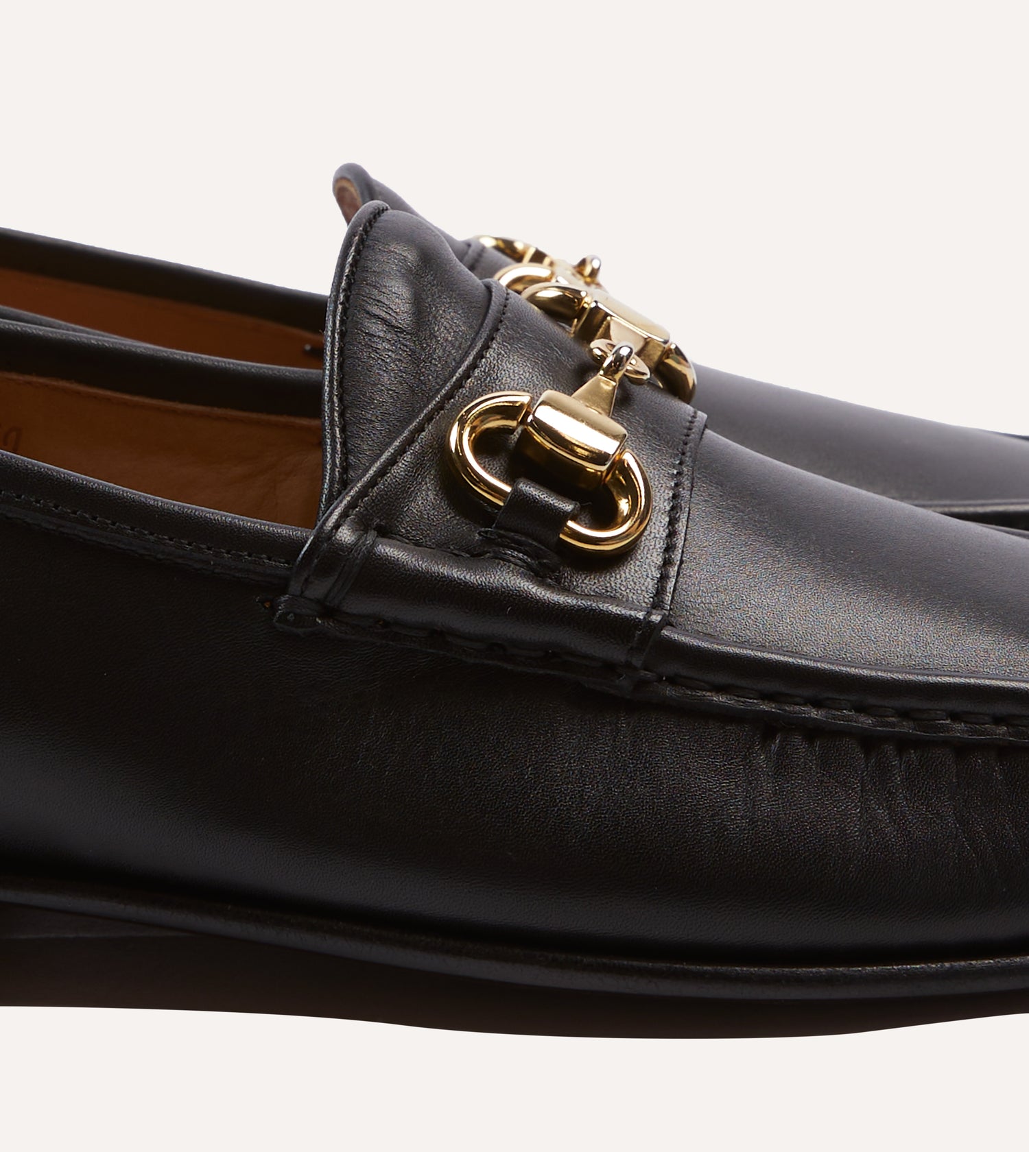 Yuketen Moc Ischia Black Leather Bit Loafer