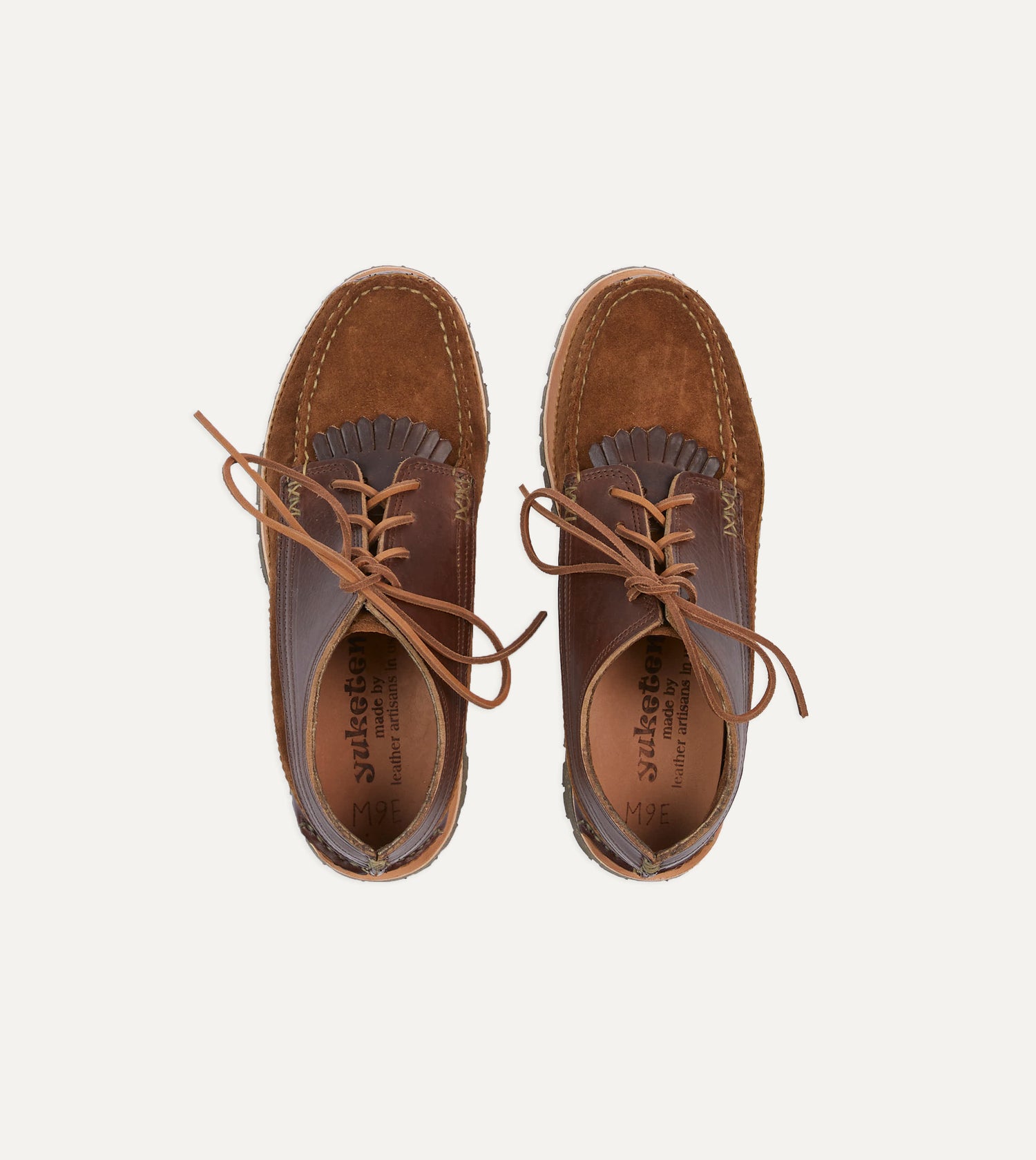 Yuketen Brown Leather Maine Guide Ox Shoe