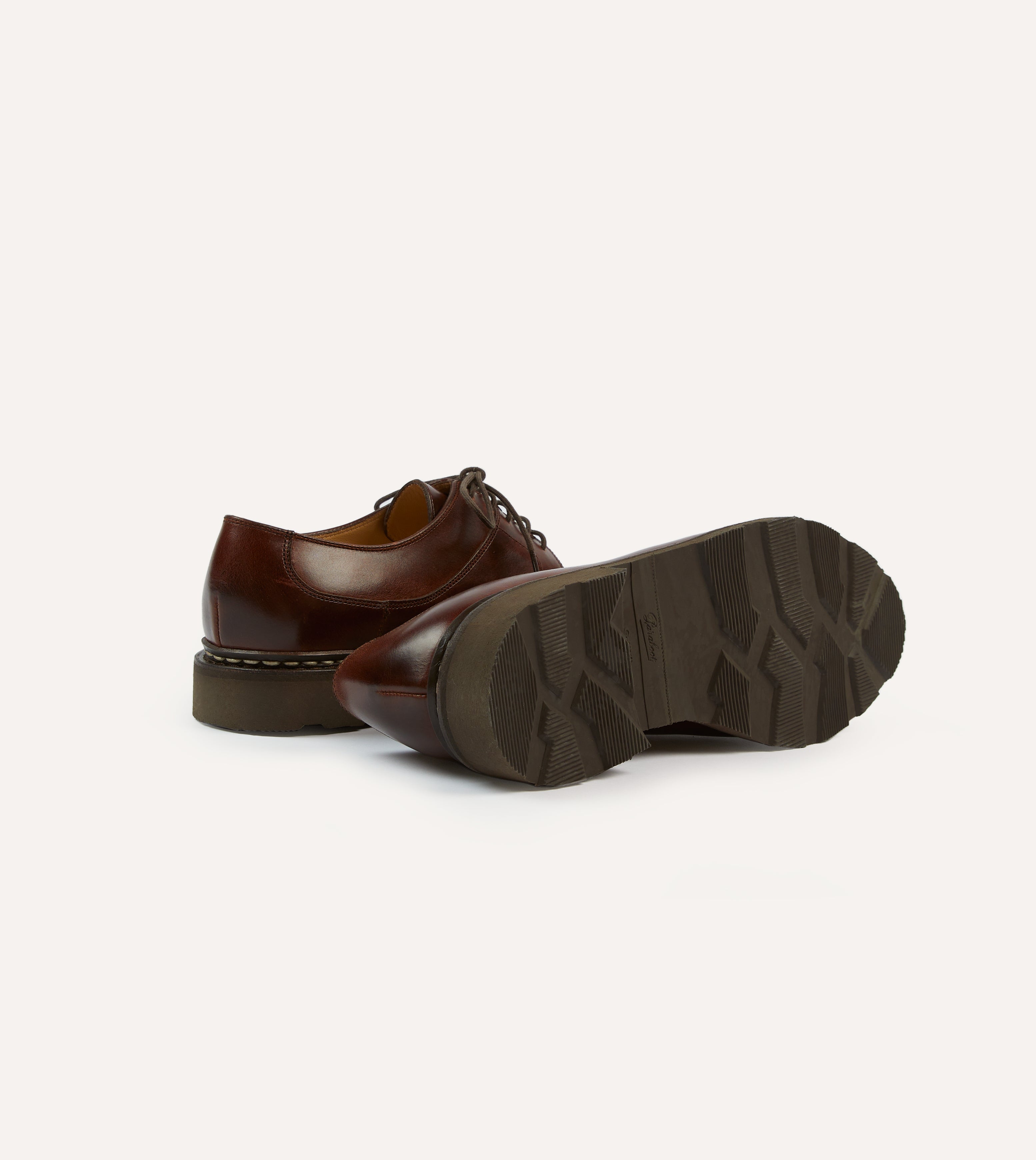 Paraboot Avignon Brown Leather Derby Shoe – Drakes US