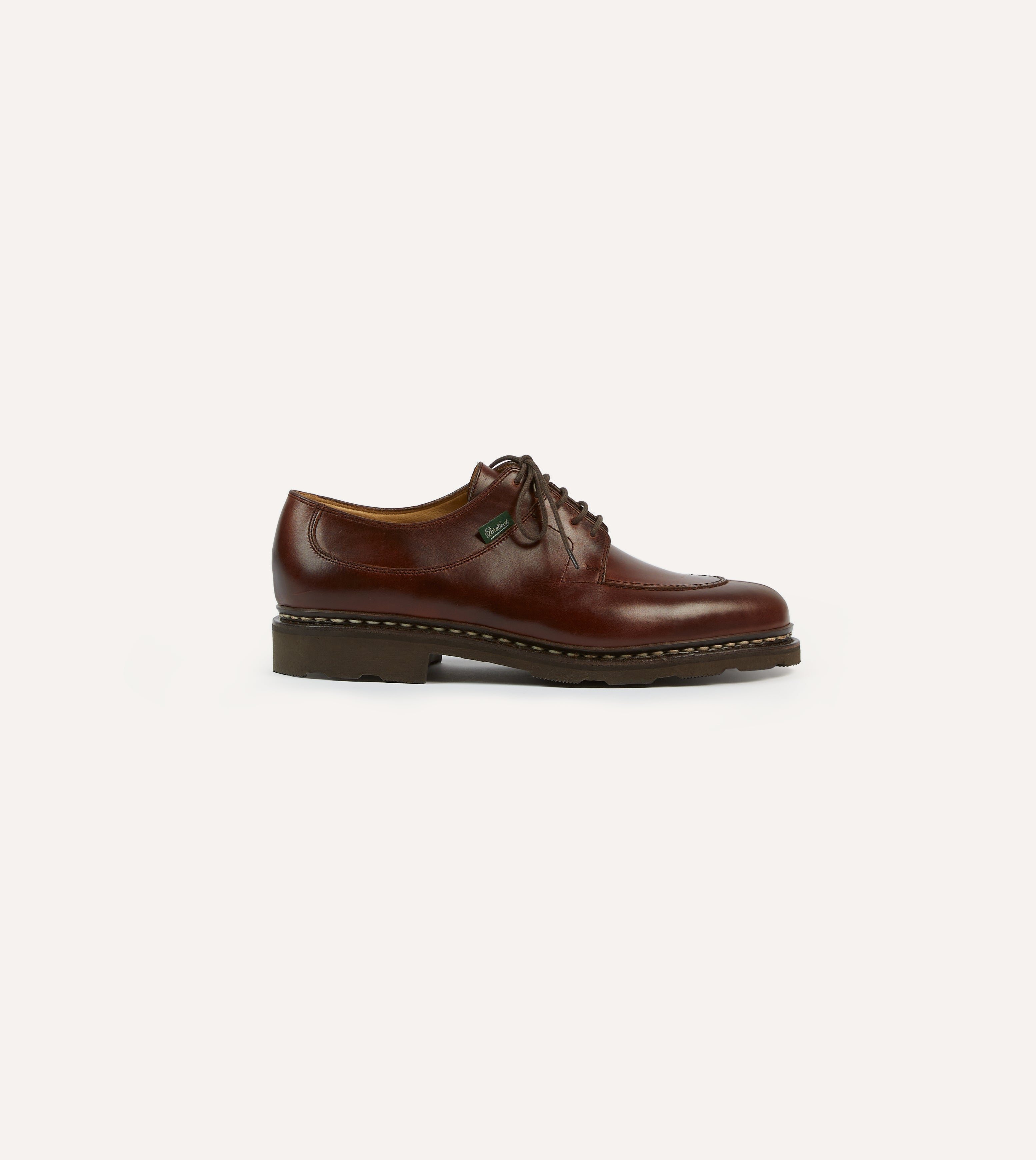 Paraboot Avignon Brown Leather Derby Shoe – Drakes US