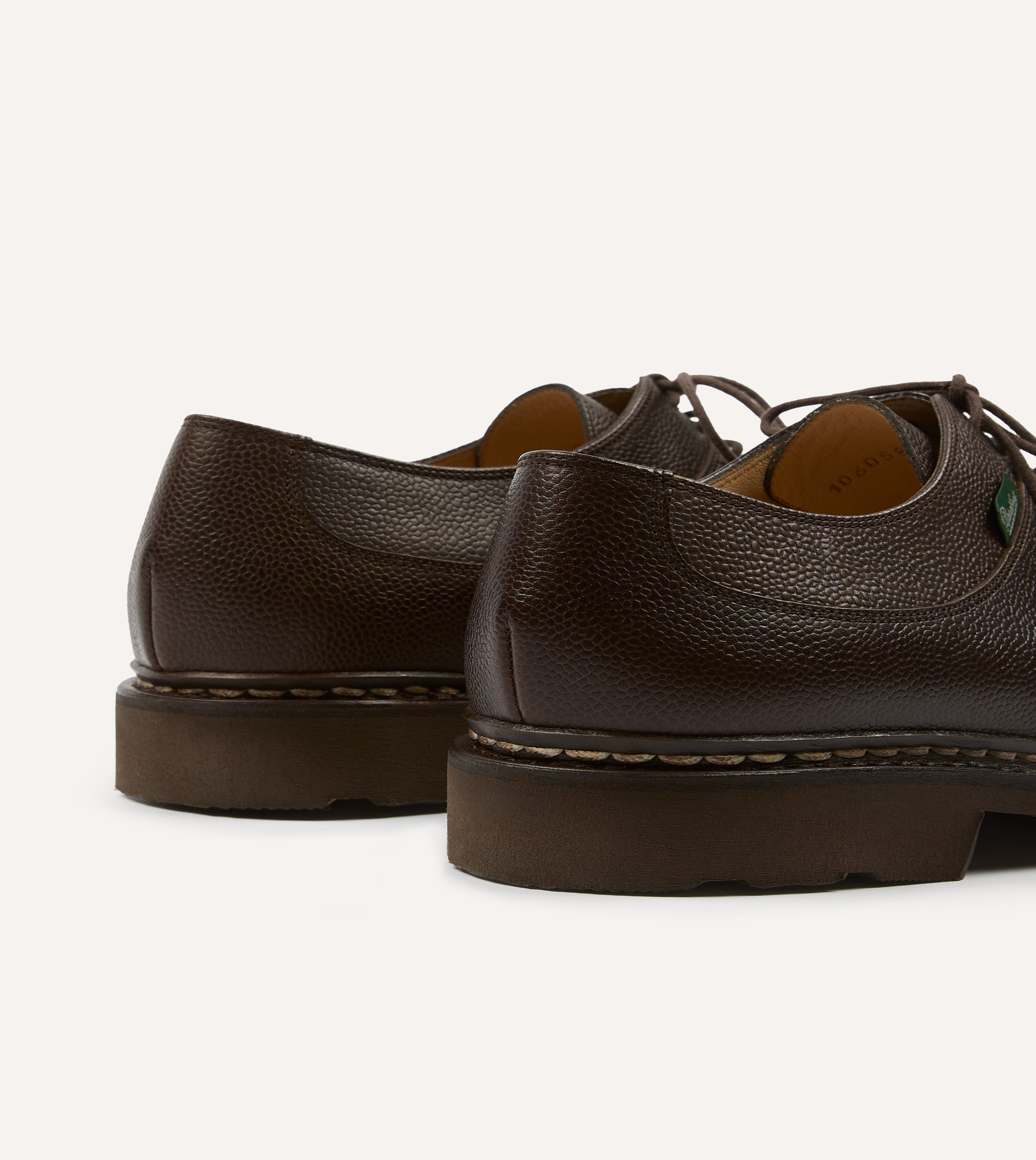 Paraboot Avignon Moka Brown Leather Derby Shoe – Drakes US