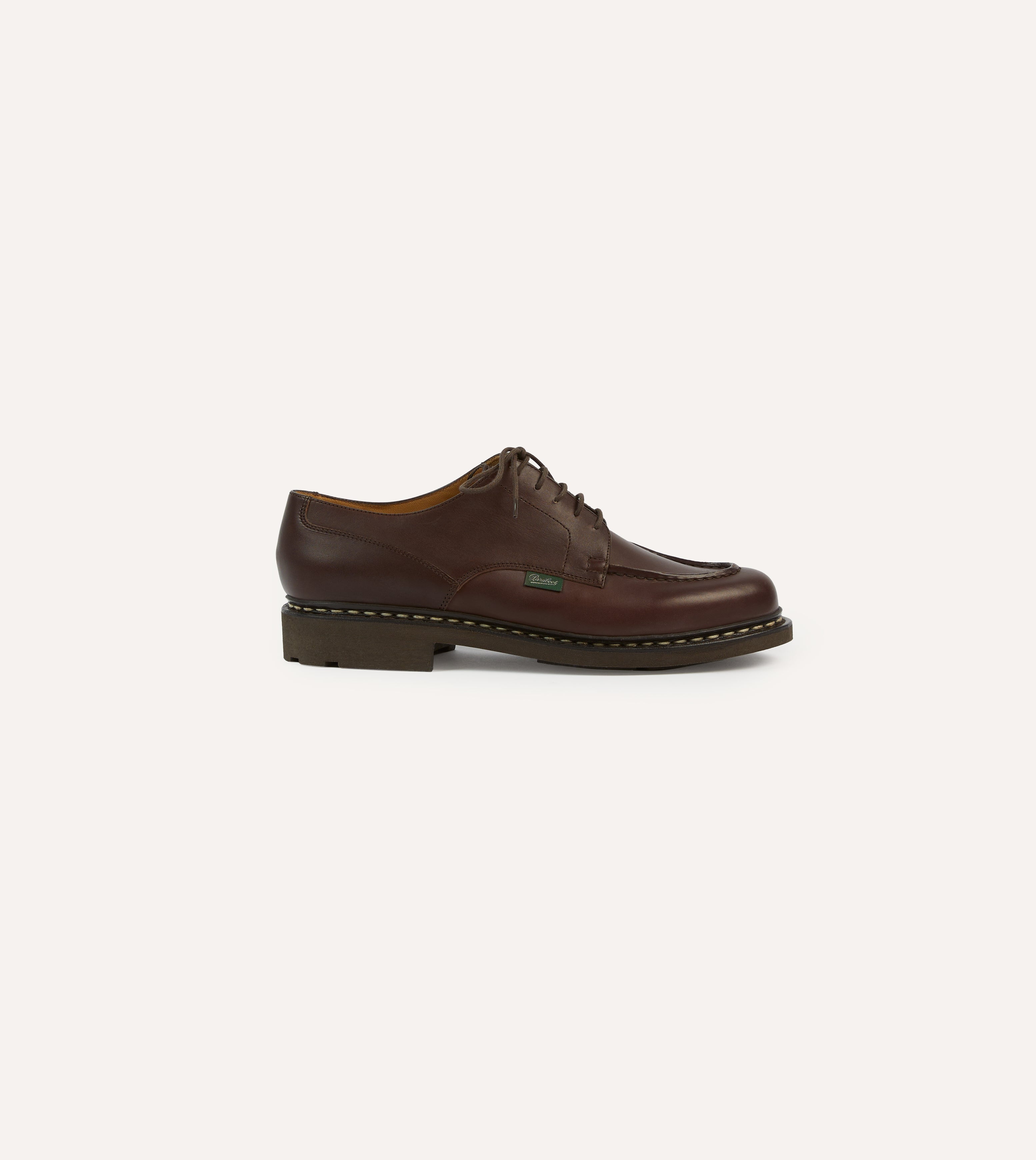 Paraboot Chambord Brown Leather Derby Shoe – Drakes US