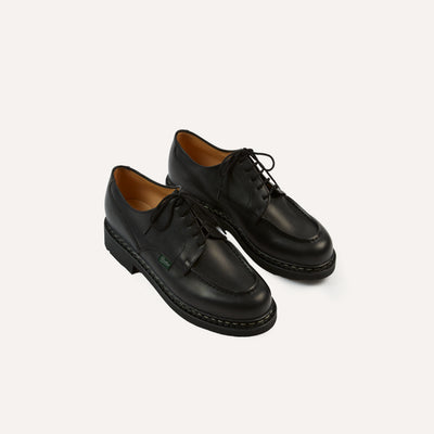 Paraboot Chambord Black Leather Derby Shoe – Drakes US