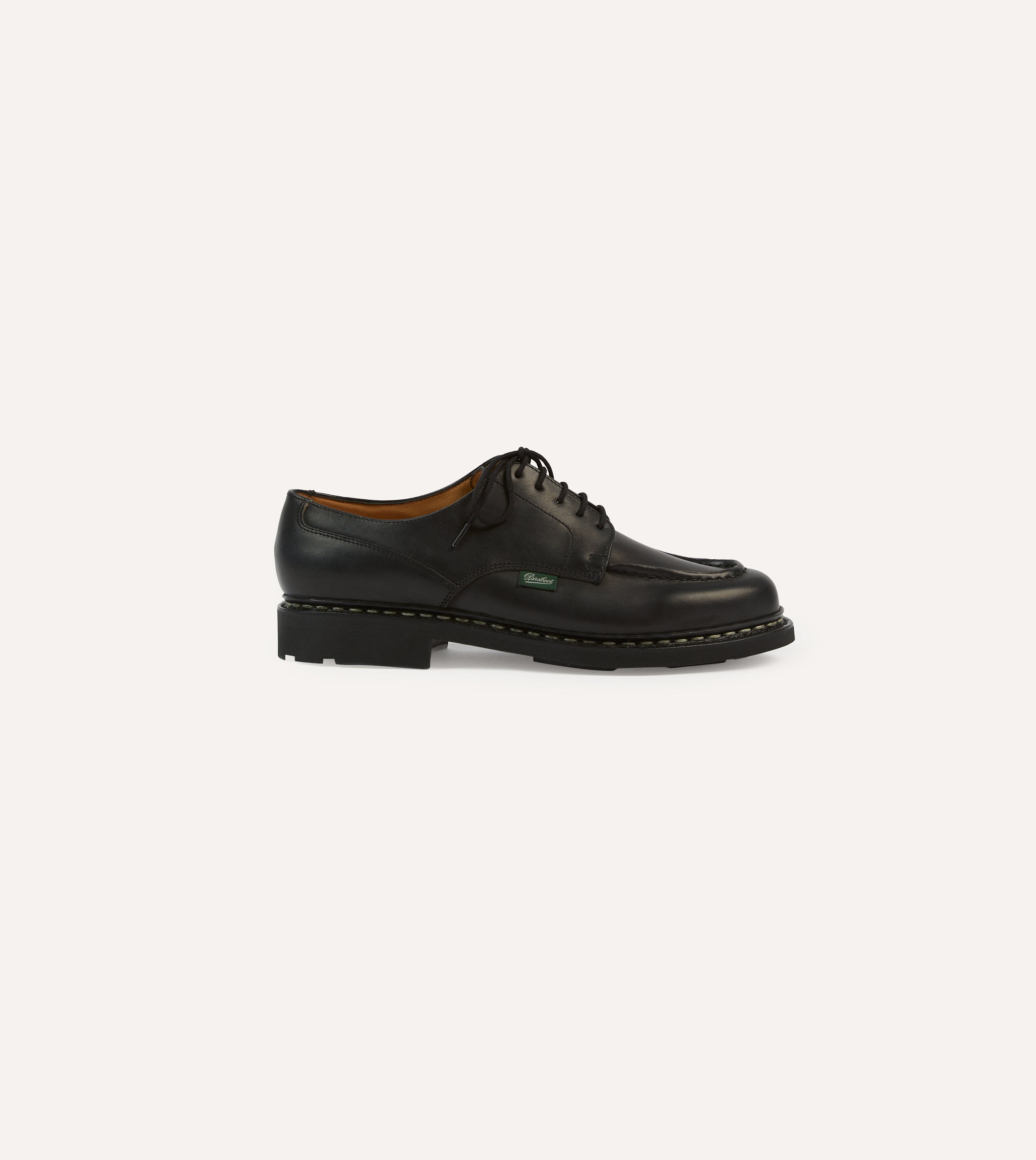 Paraboot Chambord Black Leather Derby Shoe – Drakes US