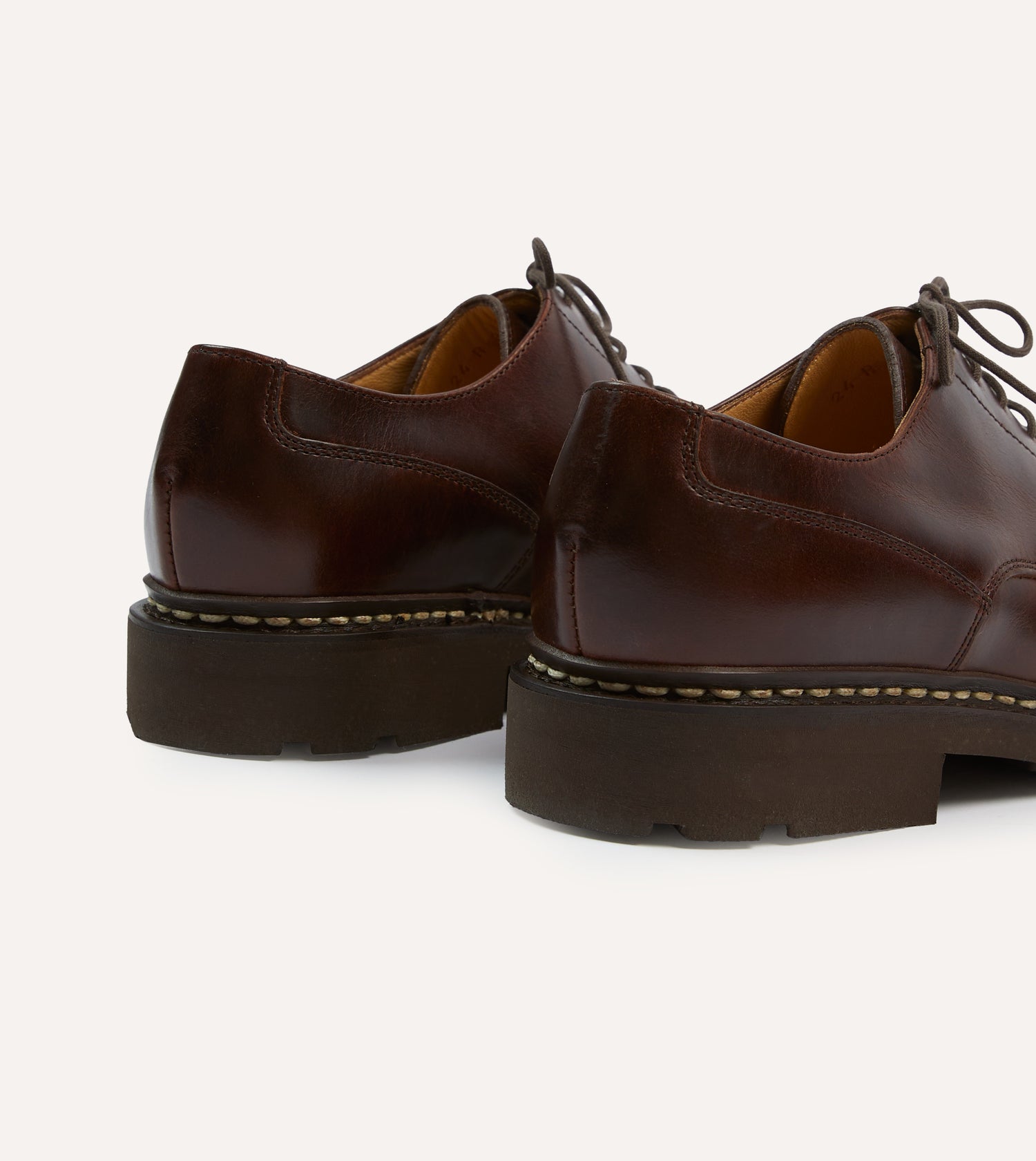 Paraboot Villandry Brown Calf Leather Derby Shoe