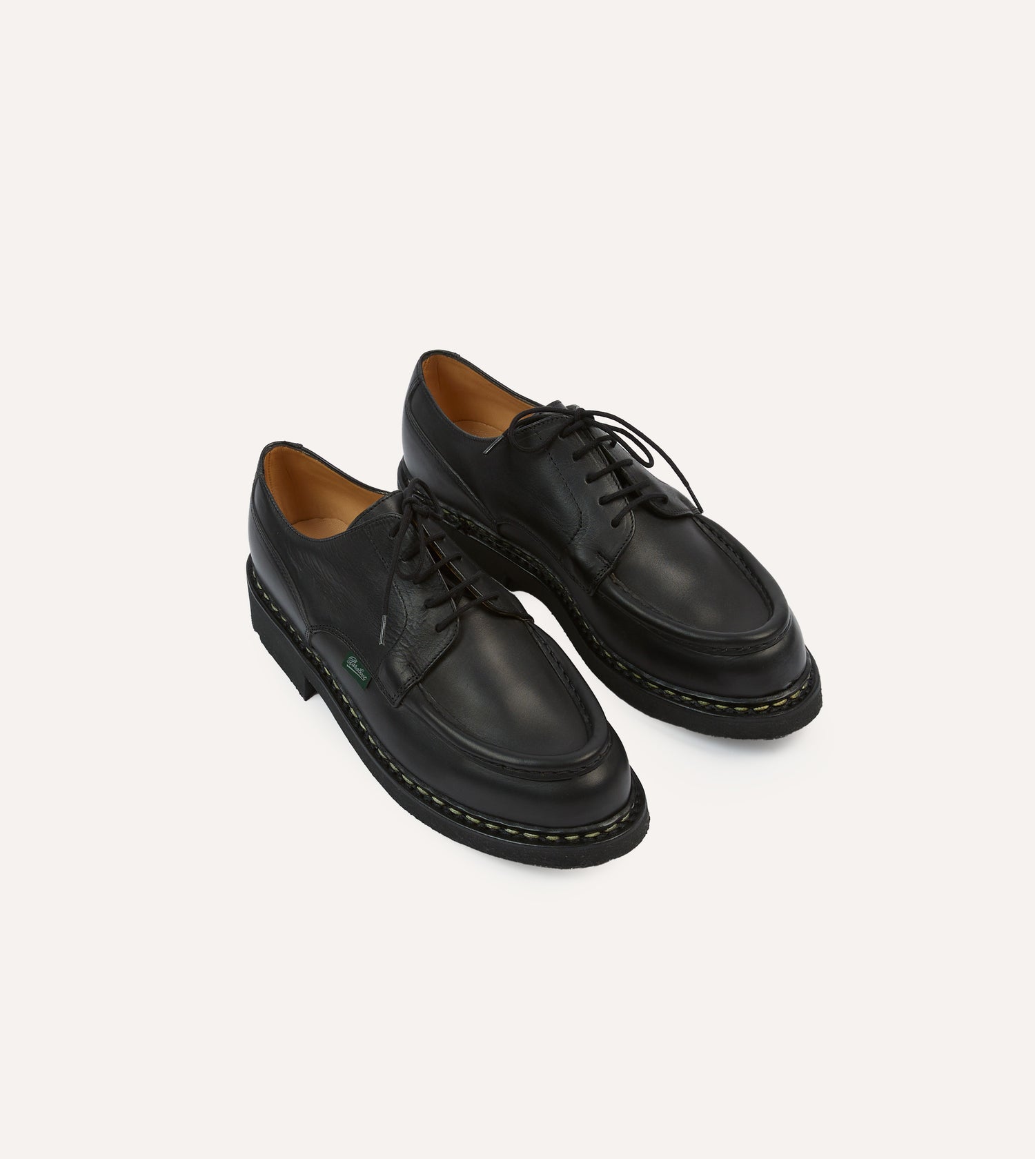 Paraboot Villandry Black Calf Leather Derby Shoe