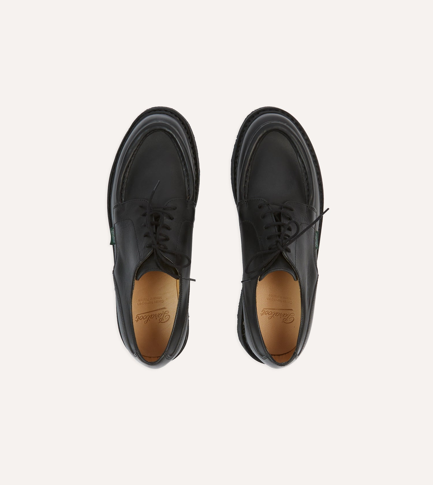 Paraboot Villandry Black Calf Leather Derby Shoe