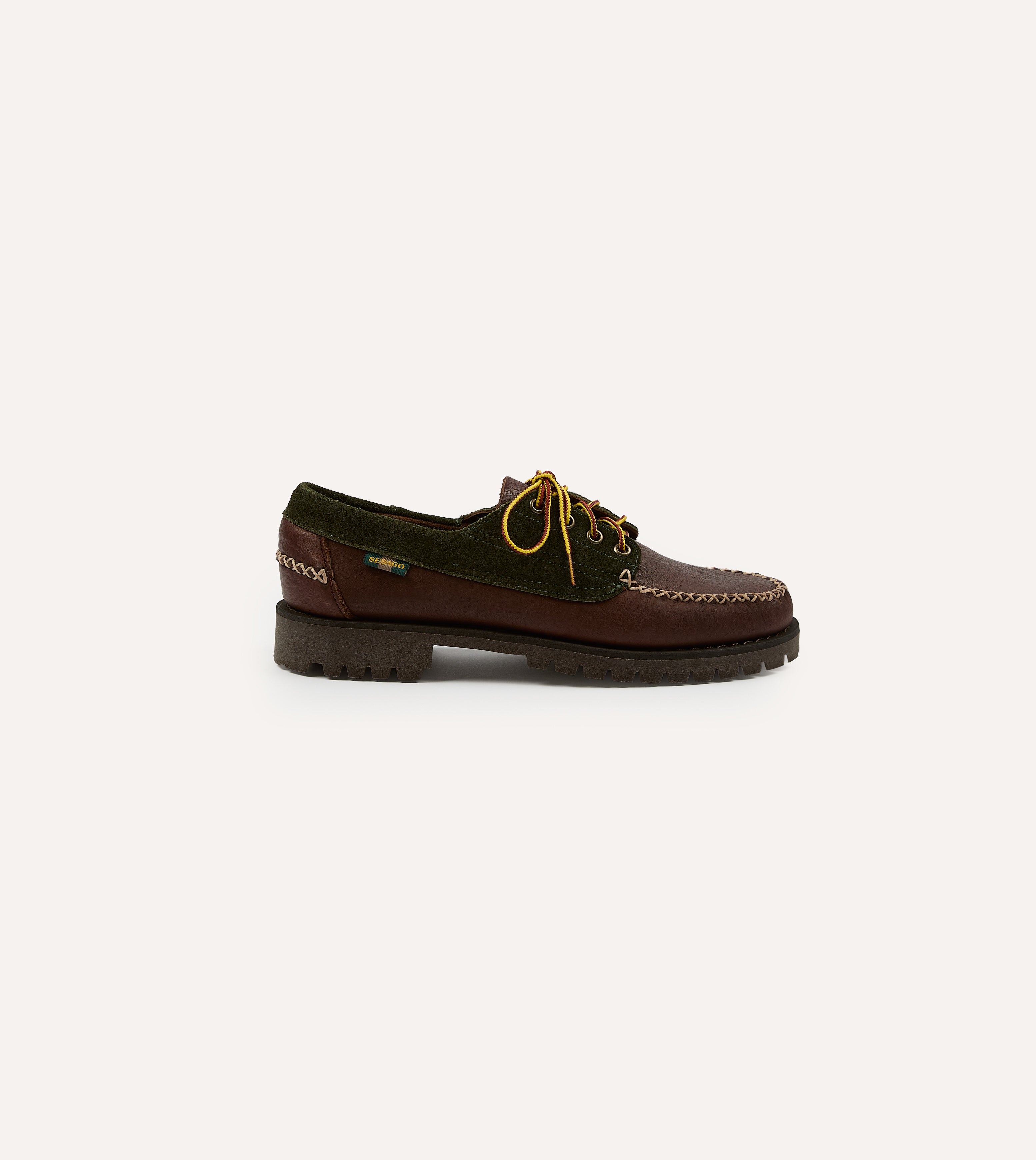 Drake's by Sebago Campsides Askook Patchwork Suede Shoe