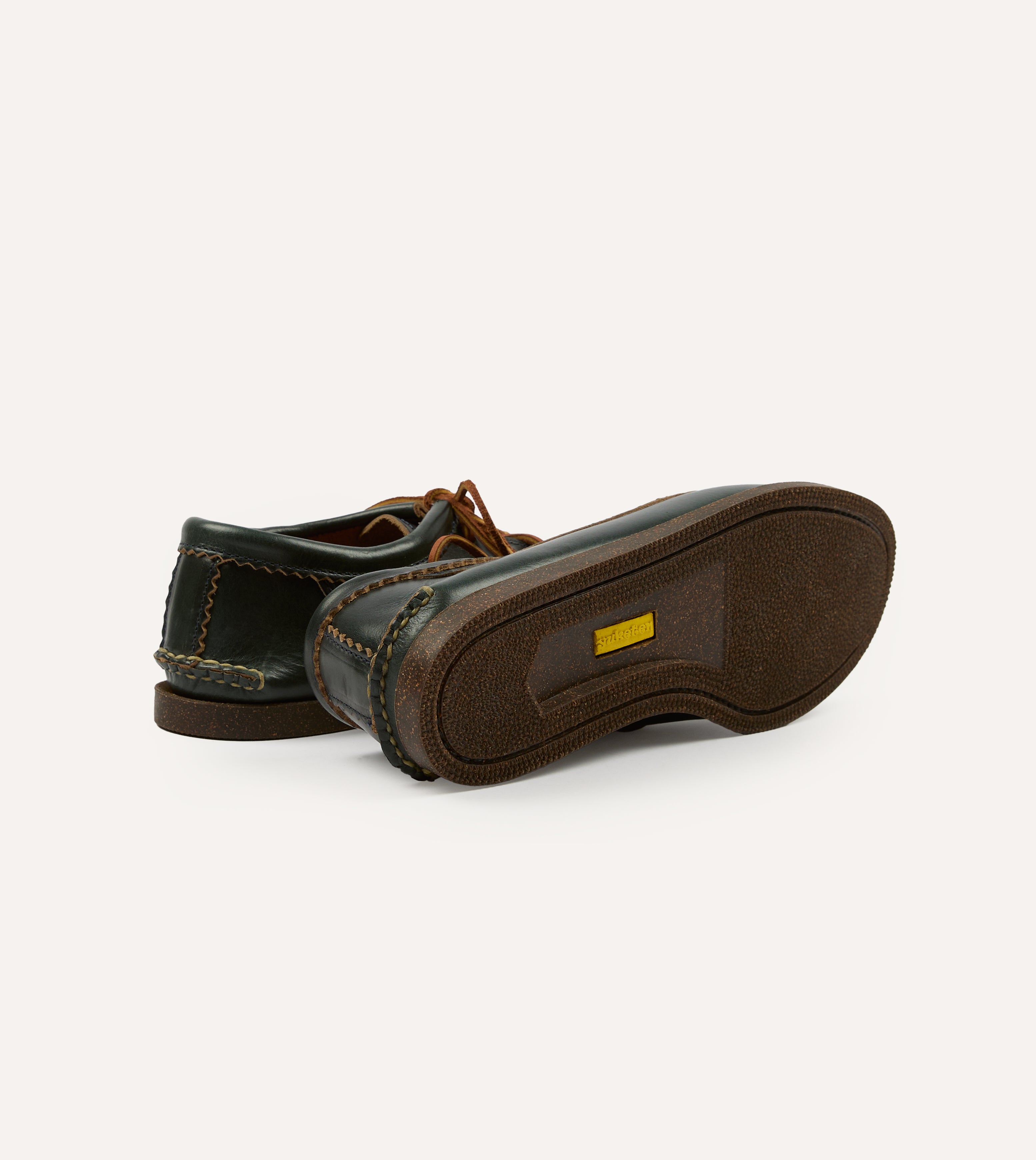 Yuketen Navy Kiltie Blucher with Camp Sole – Drakes US