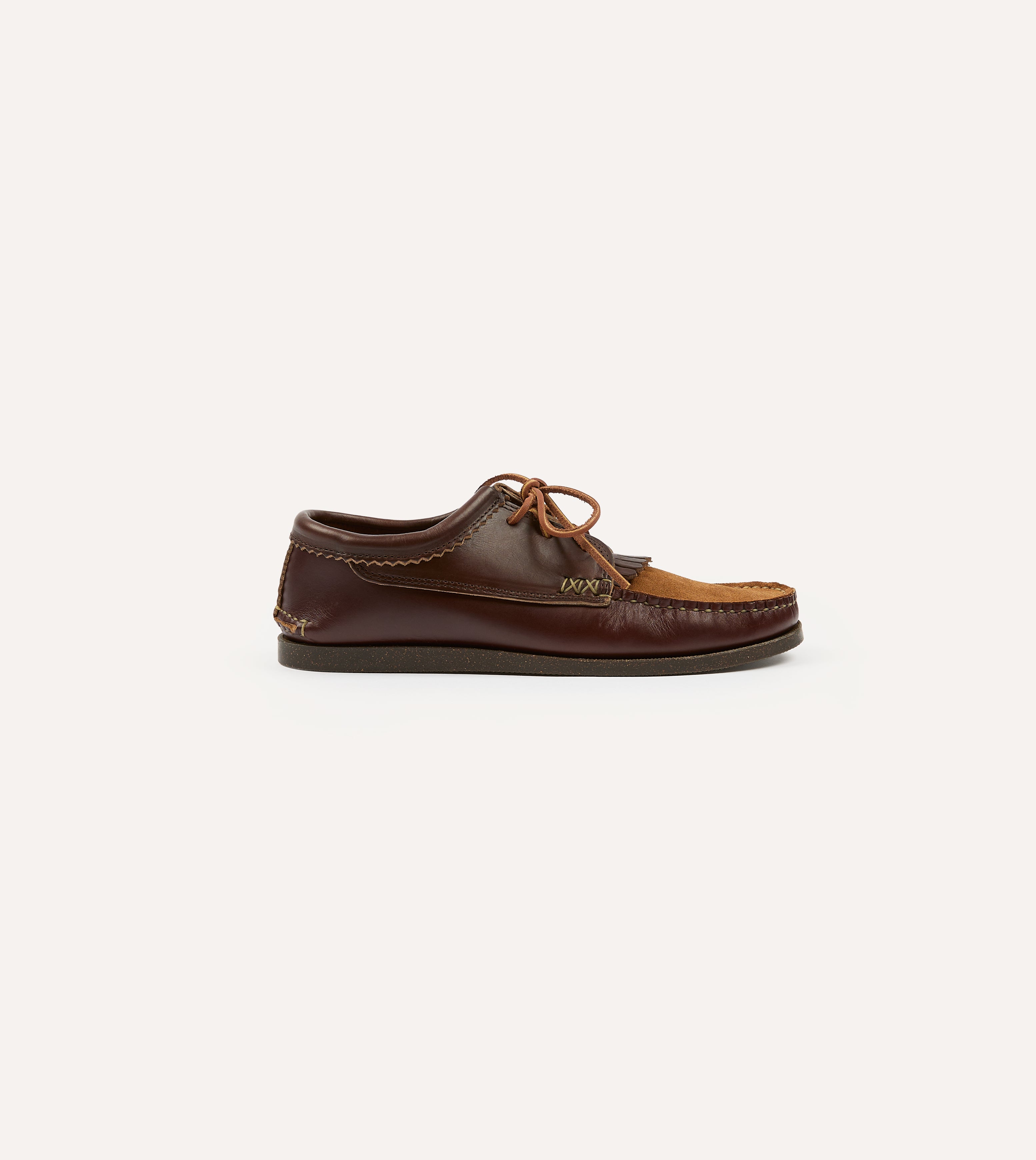 Yuketen Brown Kiltie Blucher with Camp Sole