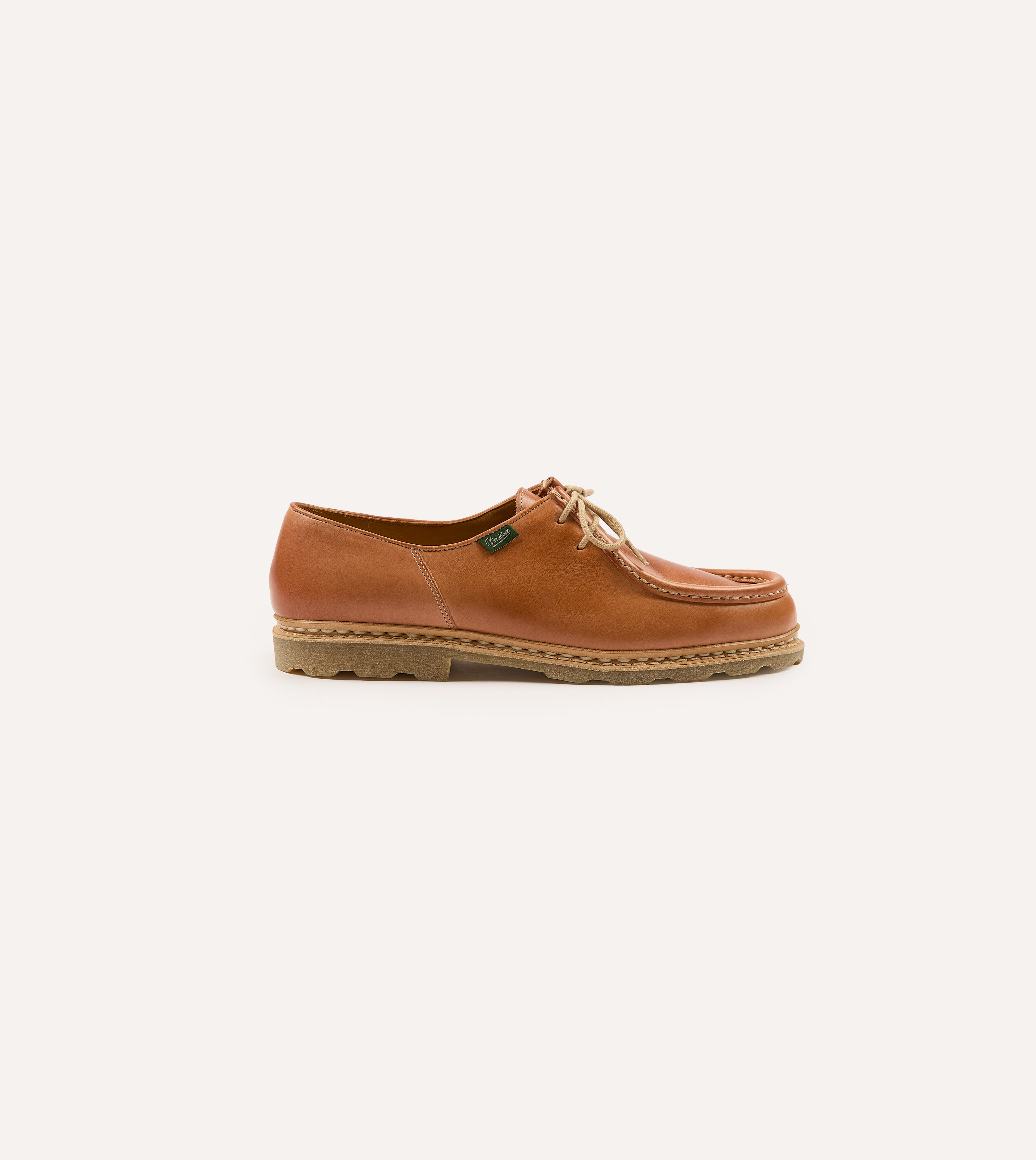 Paraboot Michael Camel Leather Derby Shoe